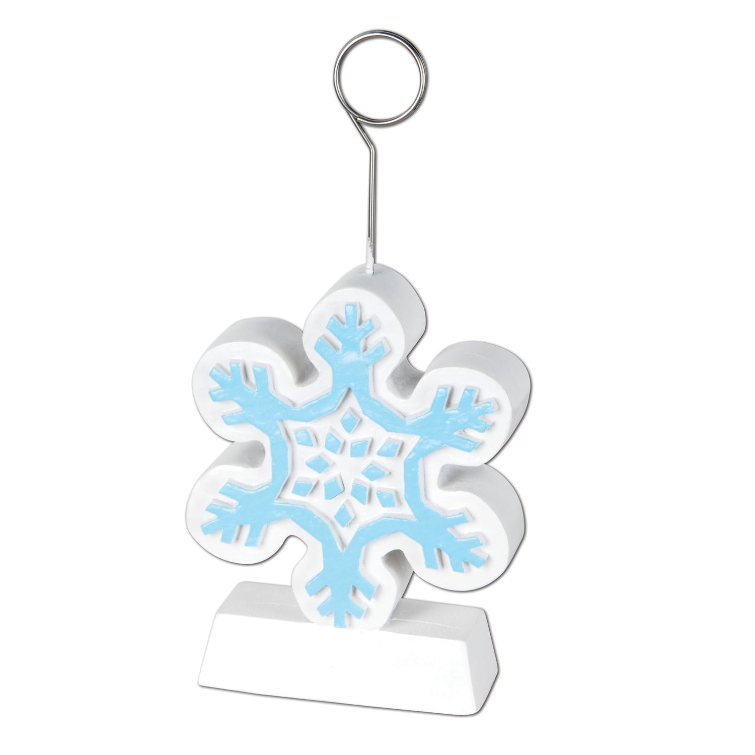 Beistle Christmas Snowflake Photo/Balloon Holder