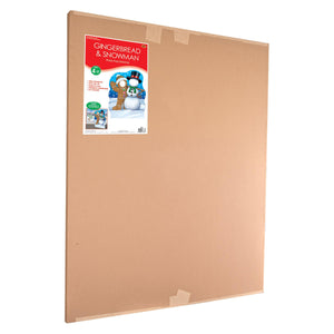 Beistle Gingerbread Man & Snowman Photo Prop Stand-Up - 49.25 inch x 37.25 inch, Christmas Photo Booth, 1/pkg, 4/case