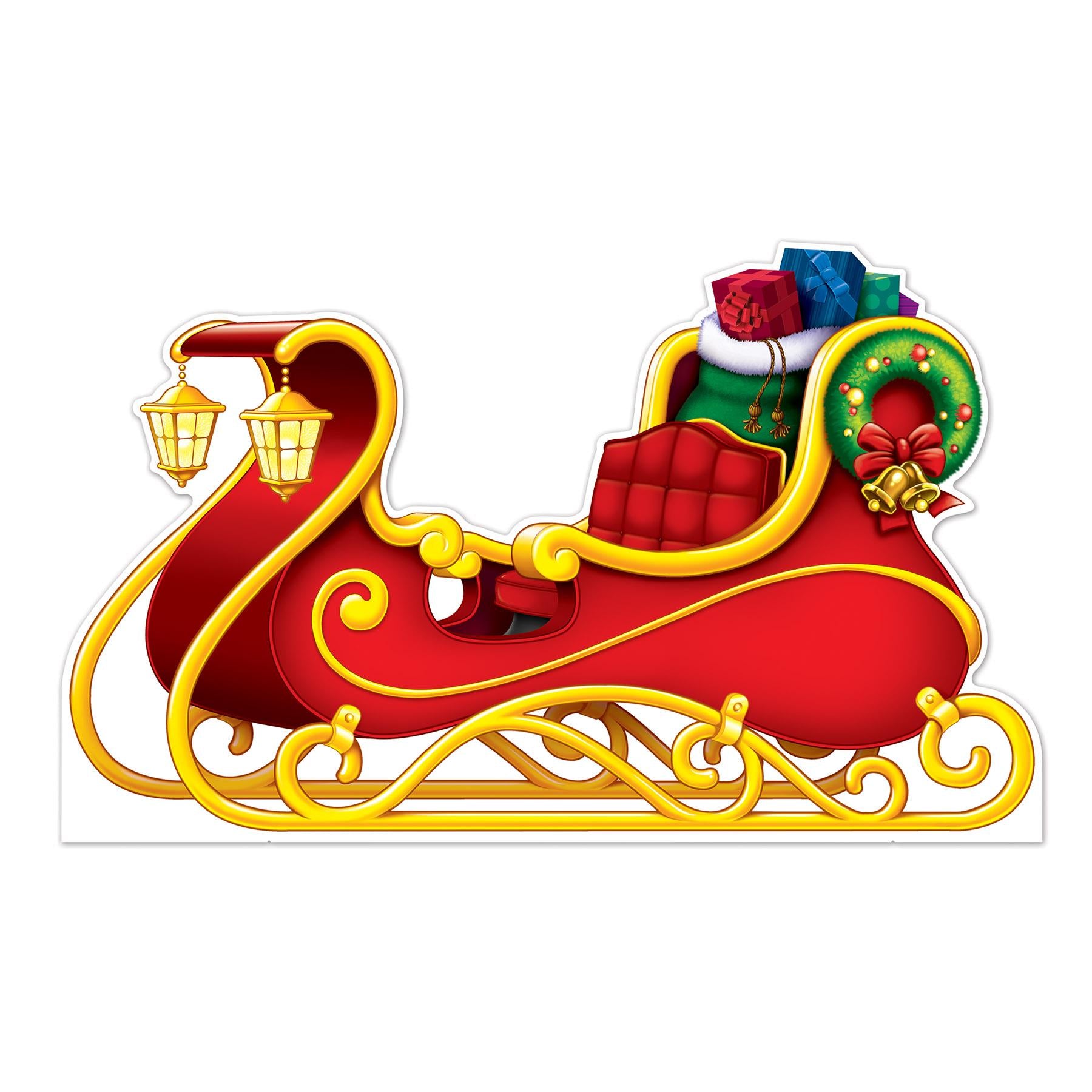 Santa's Sleigh Stand-Up Decoration Decoration