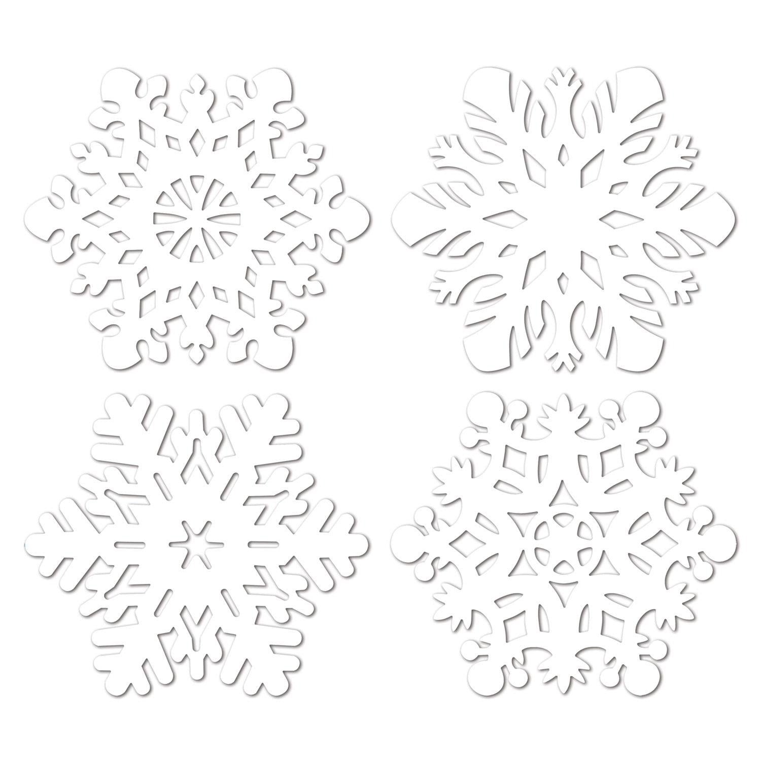 Beistle Christmas Die-Cut Snowflakes Decoration