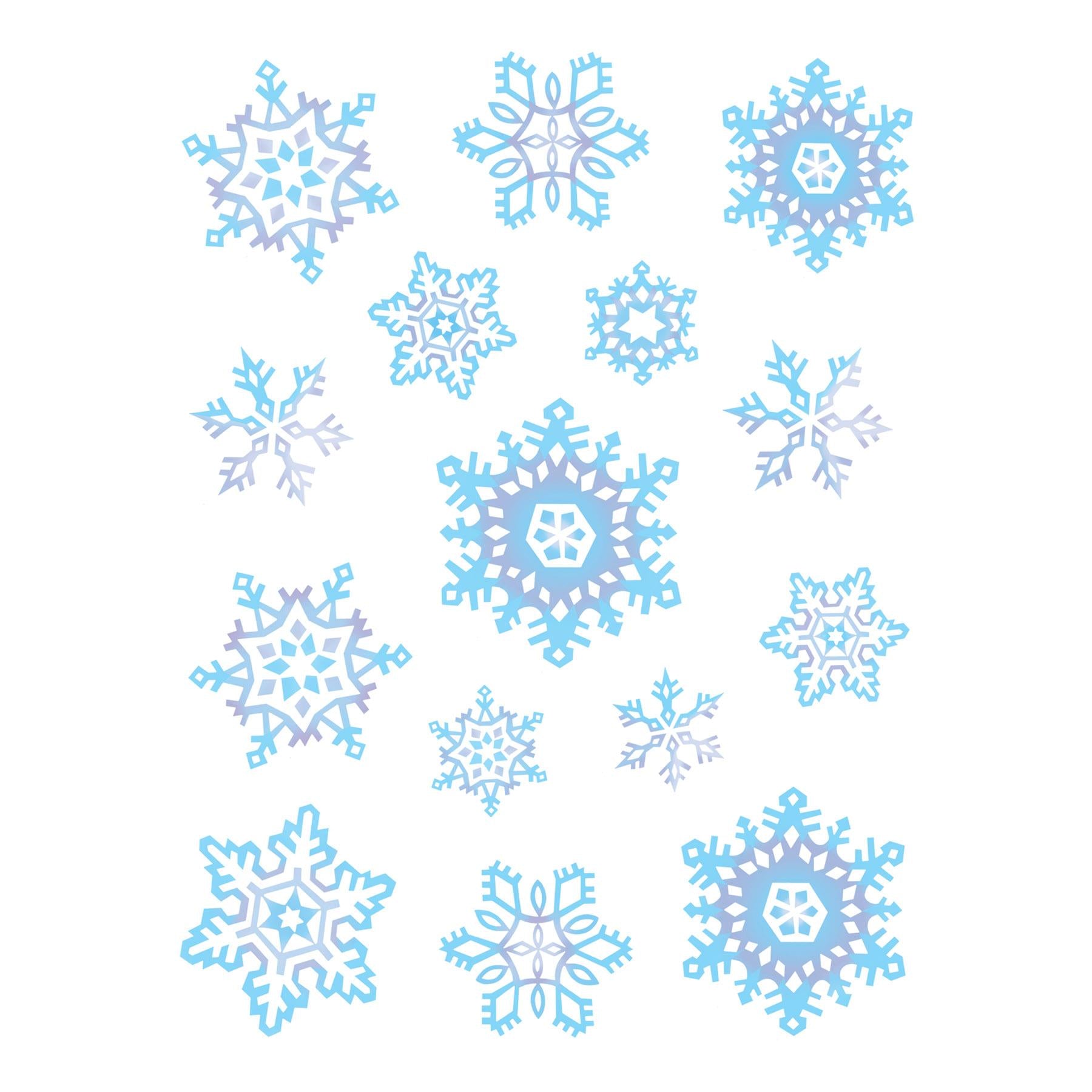 Beistle Christmas Snowflake Stickers (4 Sheets/Pkg)