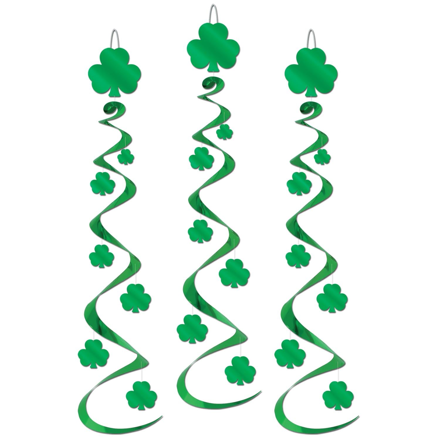 Beistle St. Patrick's Day Shamrock Whirls (3/Pkg)