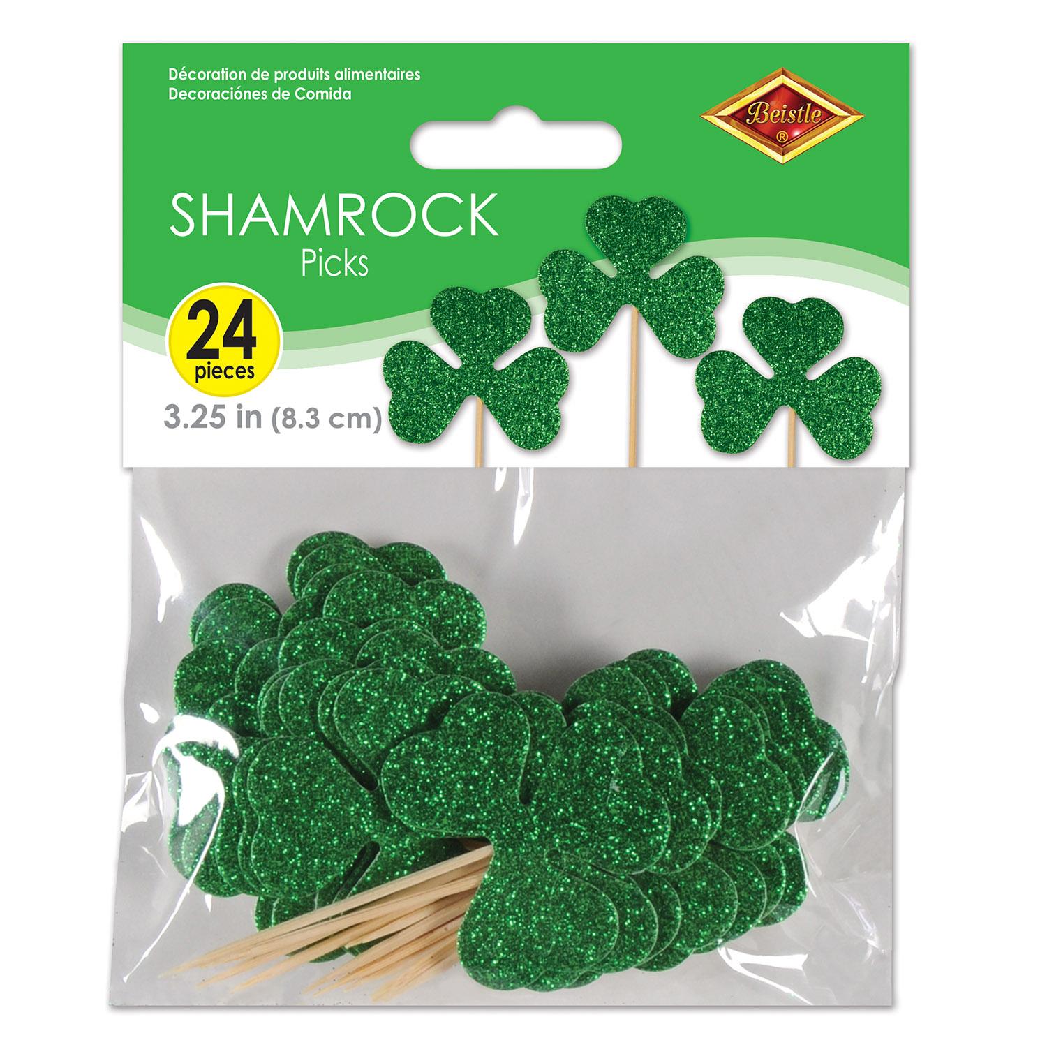 Beistle St. Patrick's Day Shamrock Picks (24/Pkg)