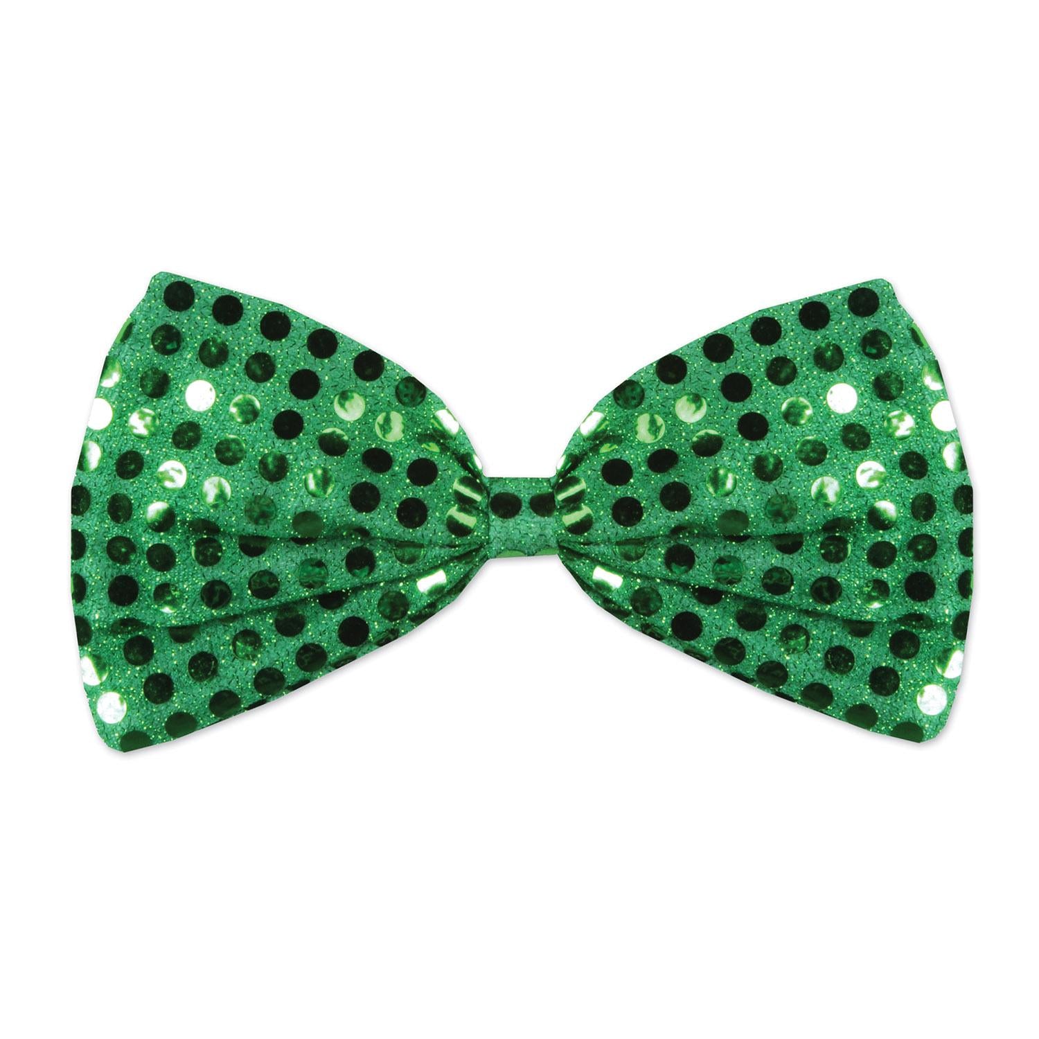 Beistle St. Patrick's Day Green Glitz 'N Gleam Bow Tie