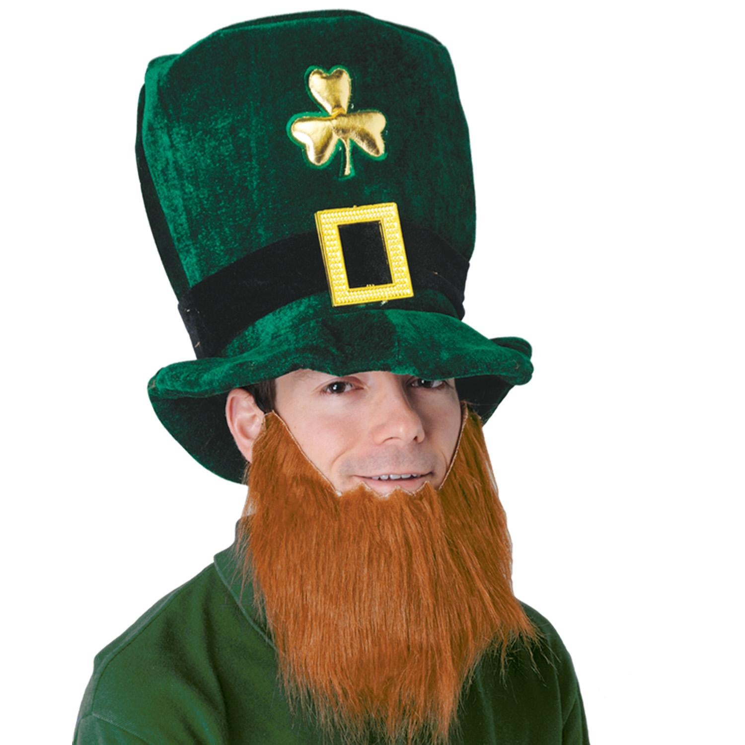 Beistle St. Patrick's Day Plush Leprechaun Hat with Beard