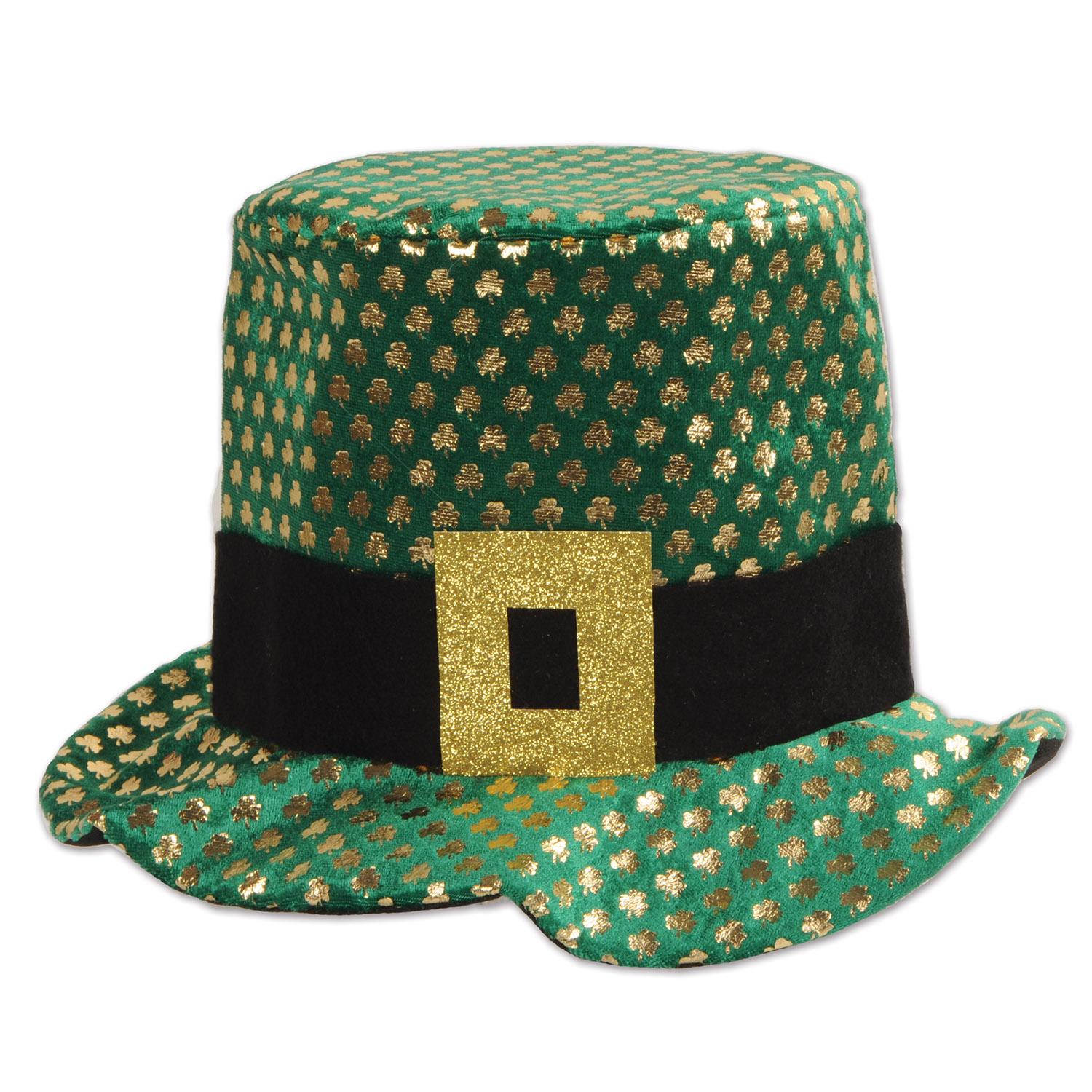 Beistle St. Patrick's Day Plush Gold Shamrock Hat