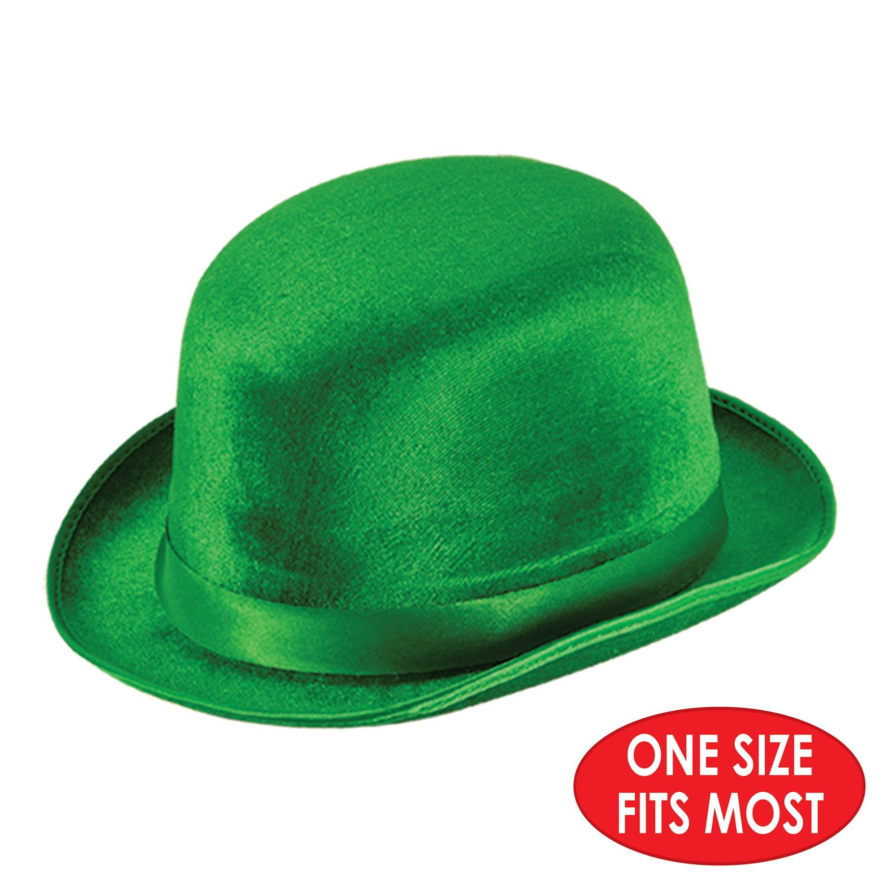 Beistle St. Patrick's Day Green Vel-Felt Derby