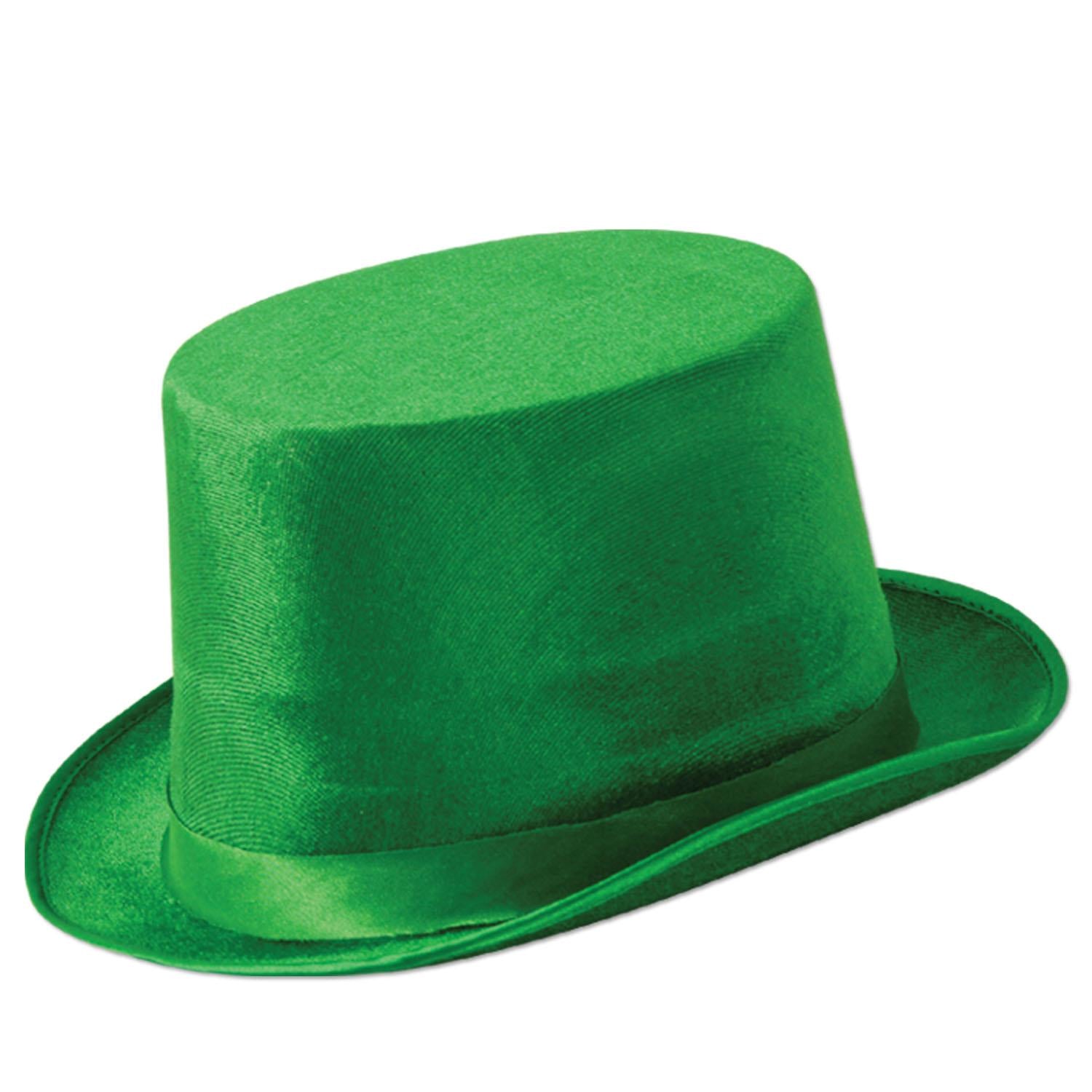 Beistle St. Patrick's Day Green Vel-Felt Top Hat