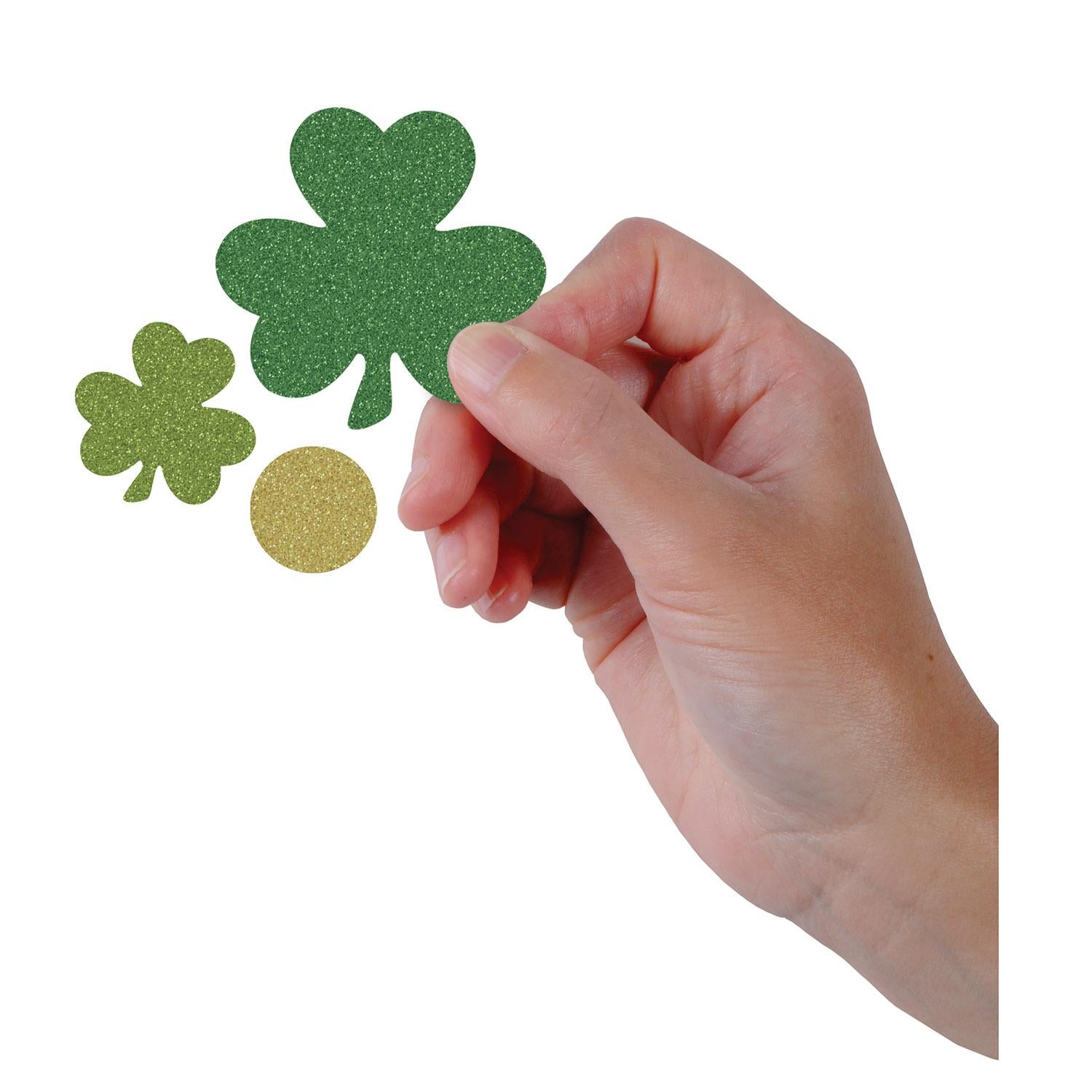 St. Patrick's Day Shamrock & Coin Deluxe Sparkle Confetti (0.5 Oz/Pkg)