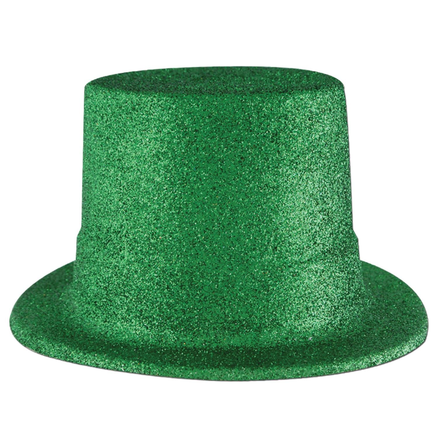 Beistle St. Patricks Day Party Green Glittered Top Hat