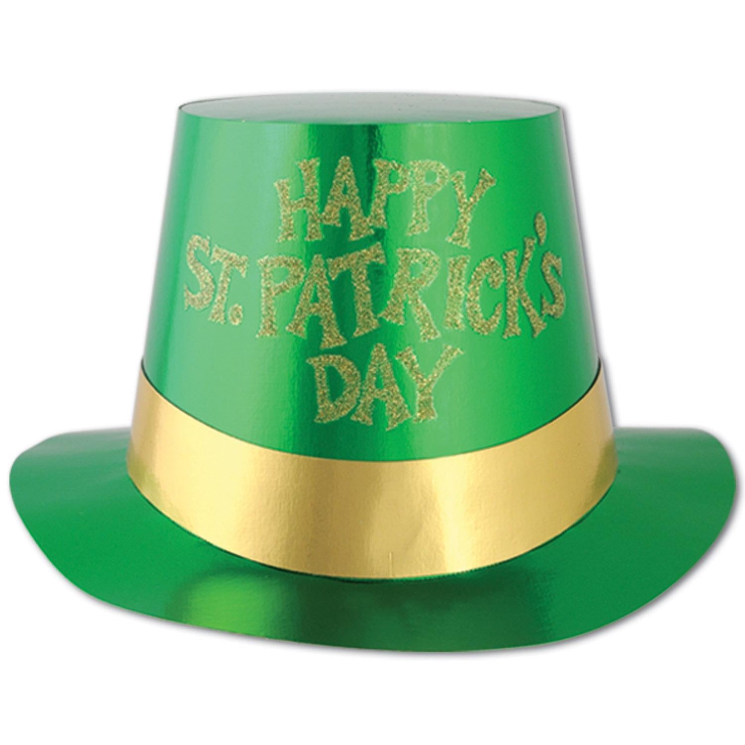 Beistle Glittered St Patrick's Day Foil Hi-Hat