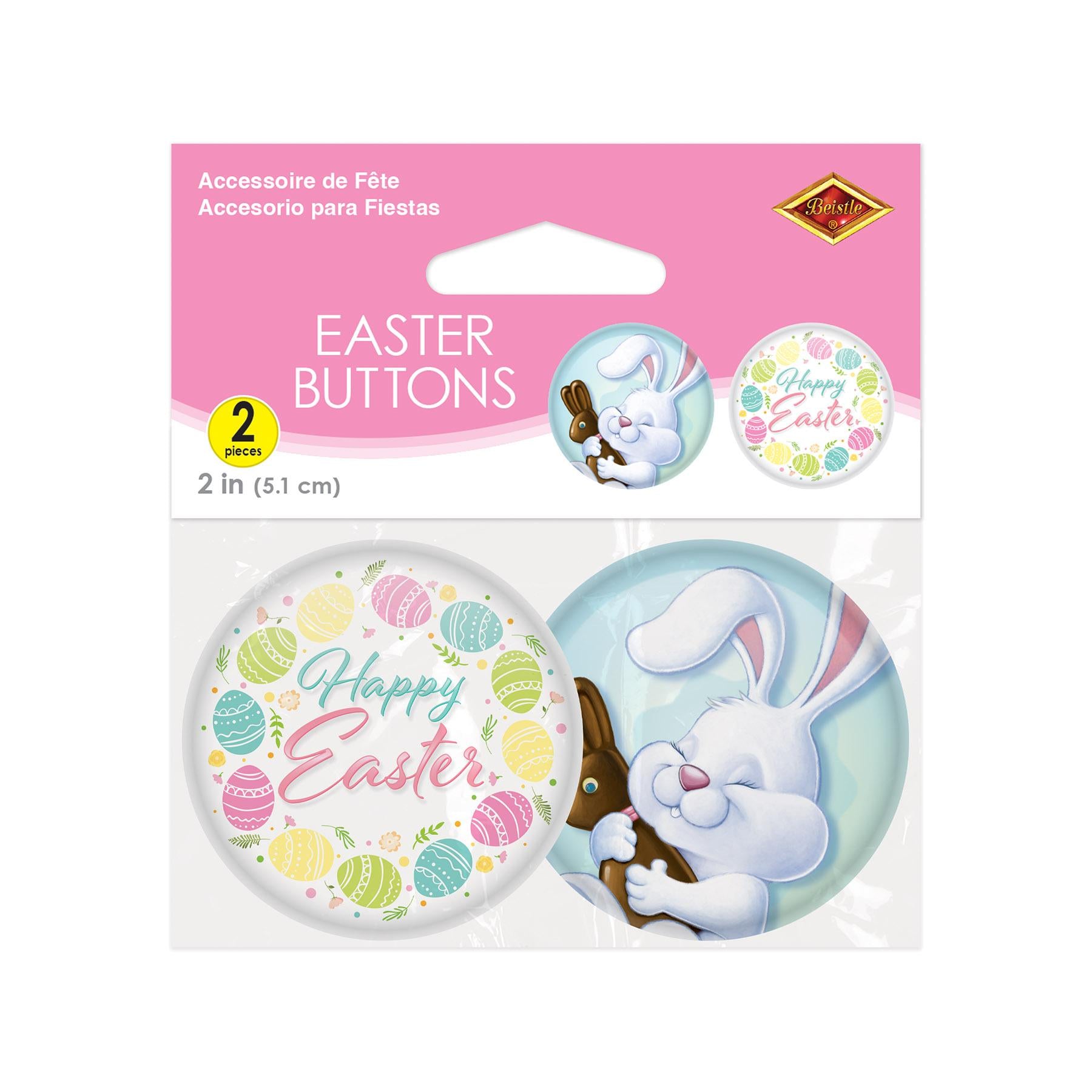 Easter Buttons - Easter Decor - 2 Inch