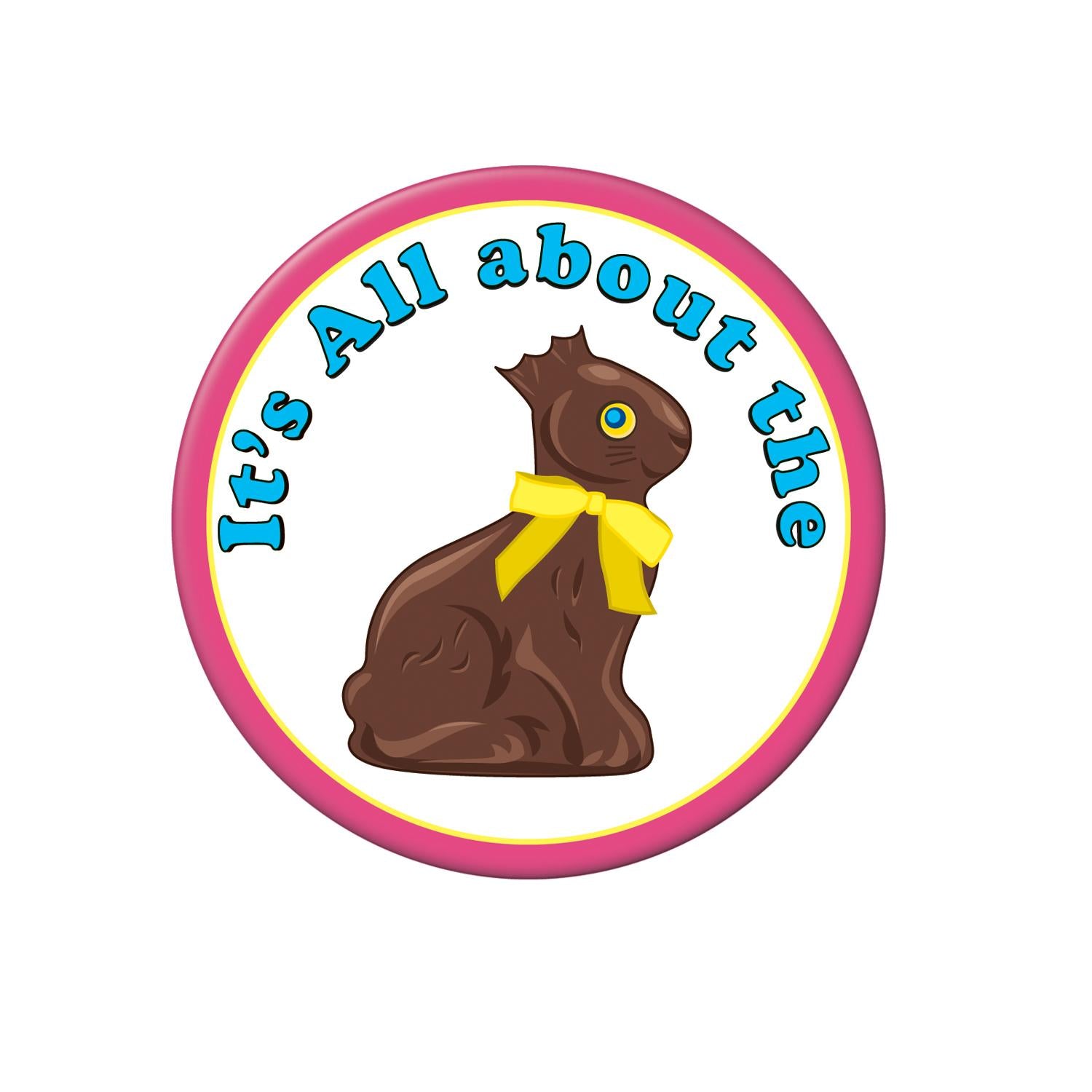 Beistle Easter Chocolate Bunny Button