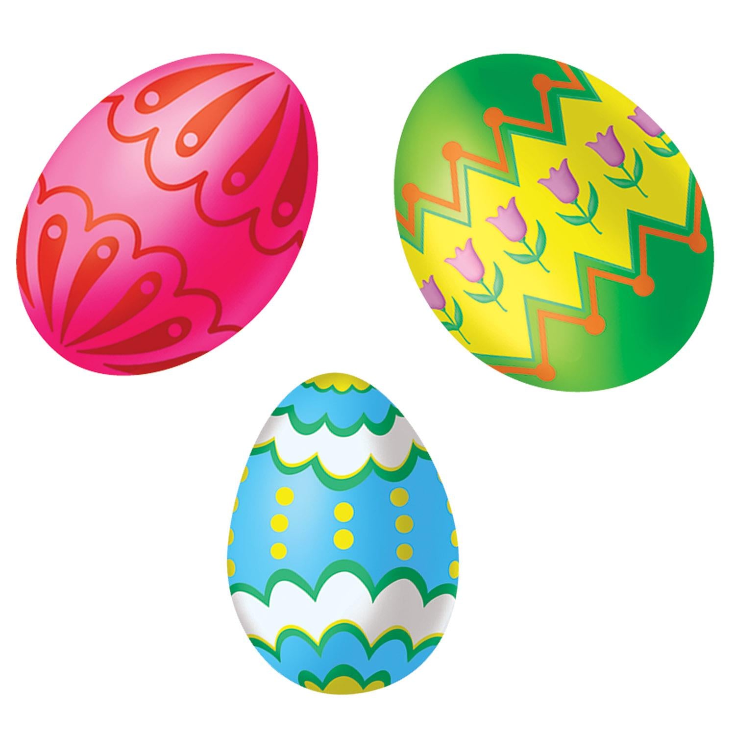 Beistle Easter Egg Stickers (4 Sheets/Pkg)