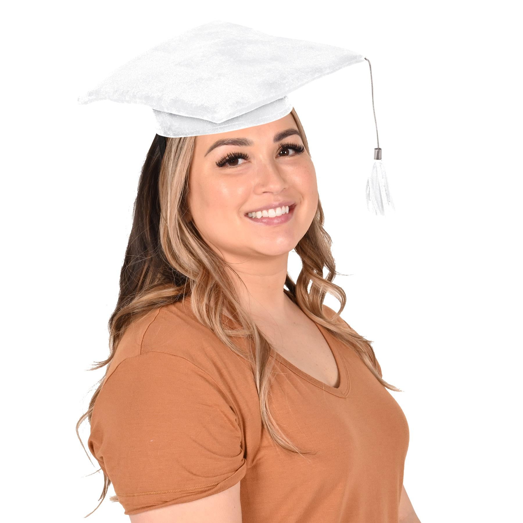 Beistle Plush Graduate Graduation Party Cap- White