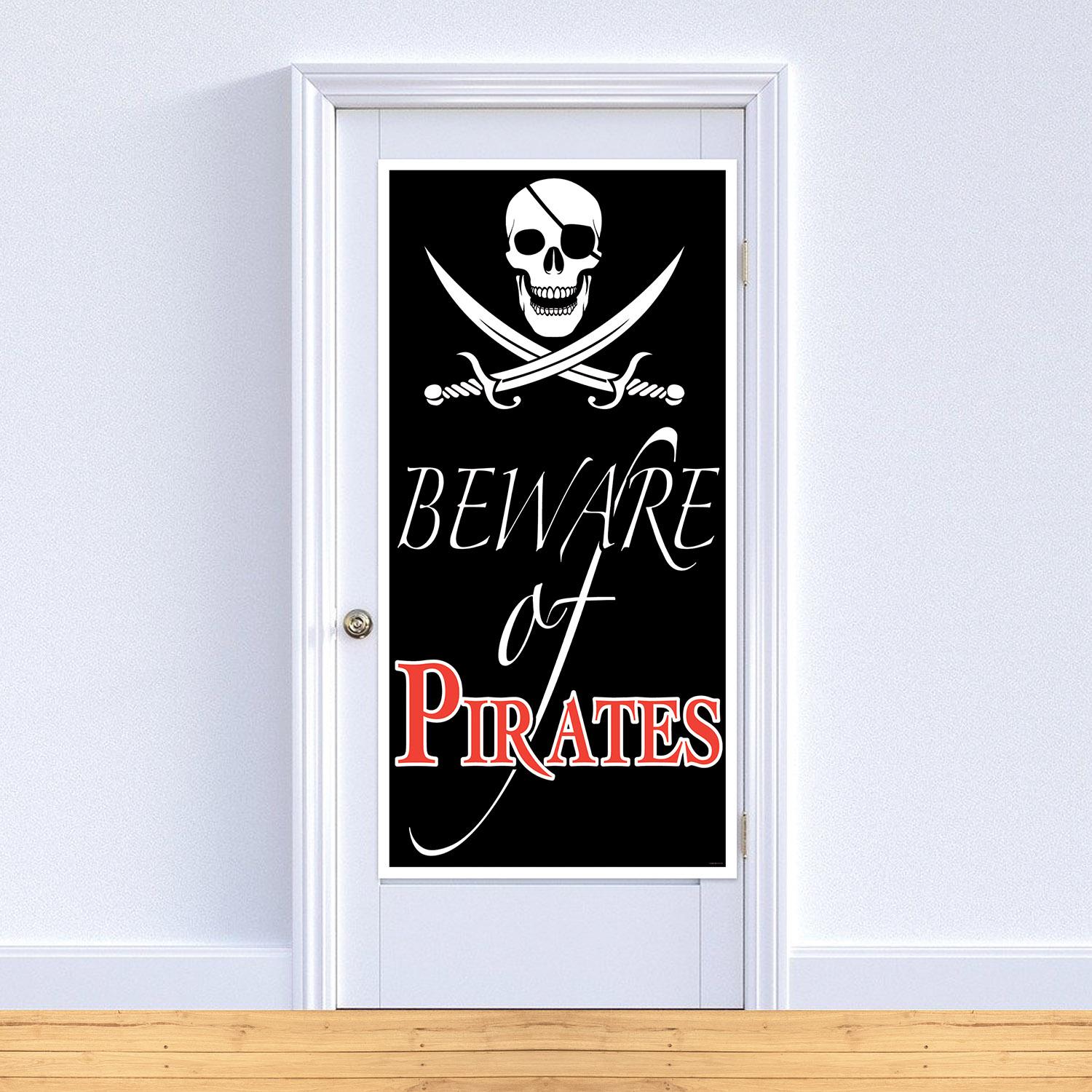 Beistle Beware Of Pirates Party Door Cover