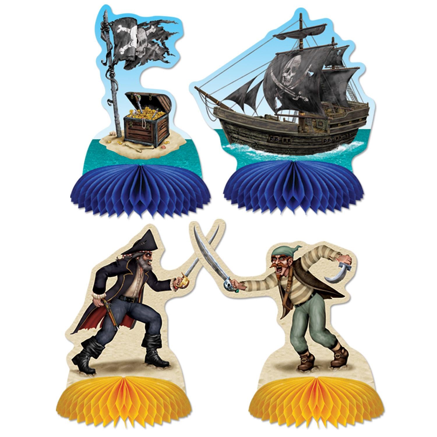 Beistle Pirate Mini Party Centerpieces (4/Pkg)