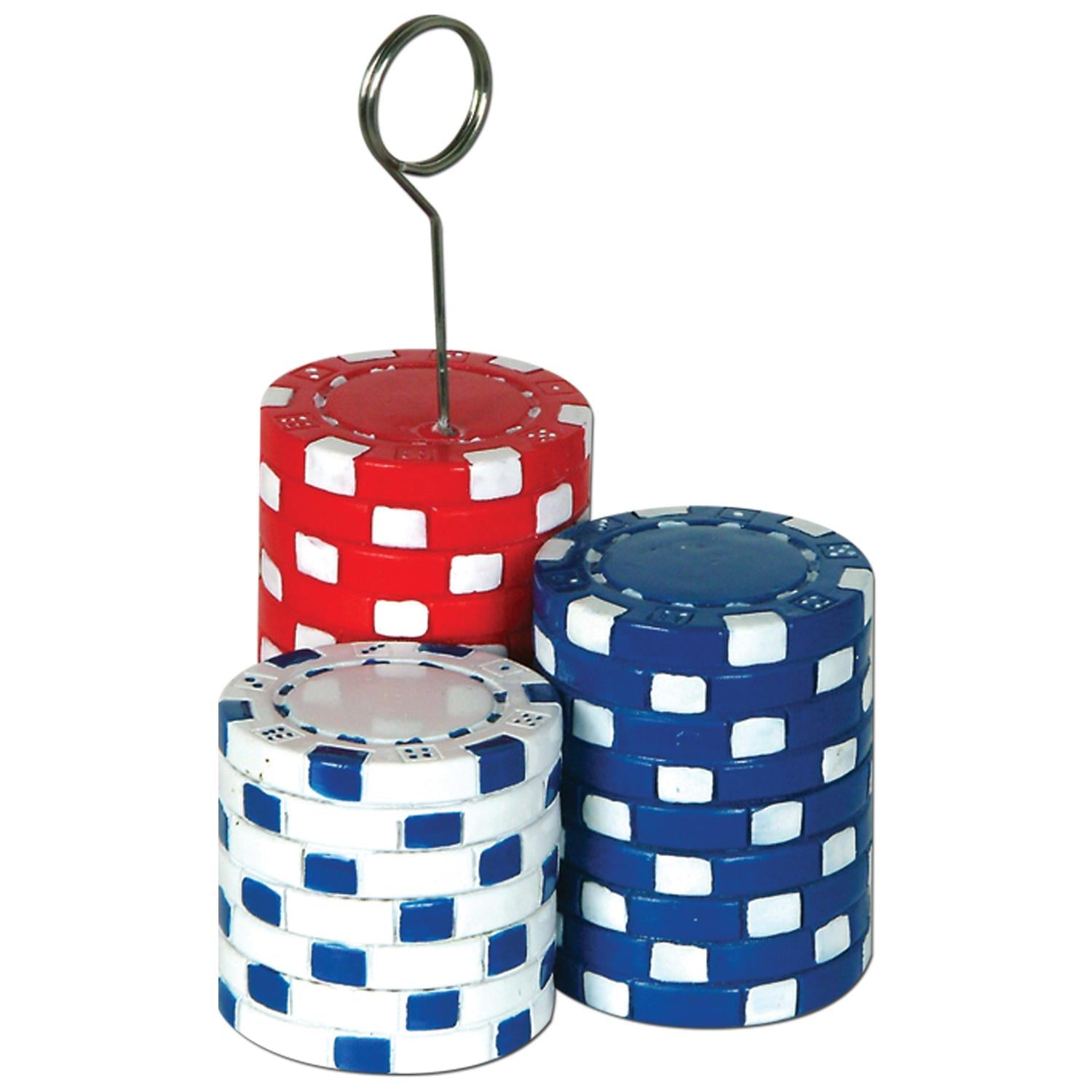 Beistle Poker Chips Photo/Balloon Holder