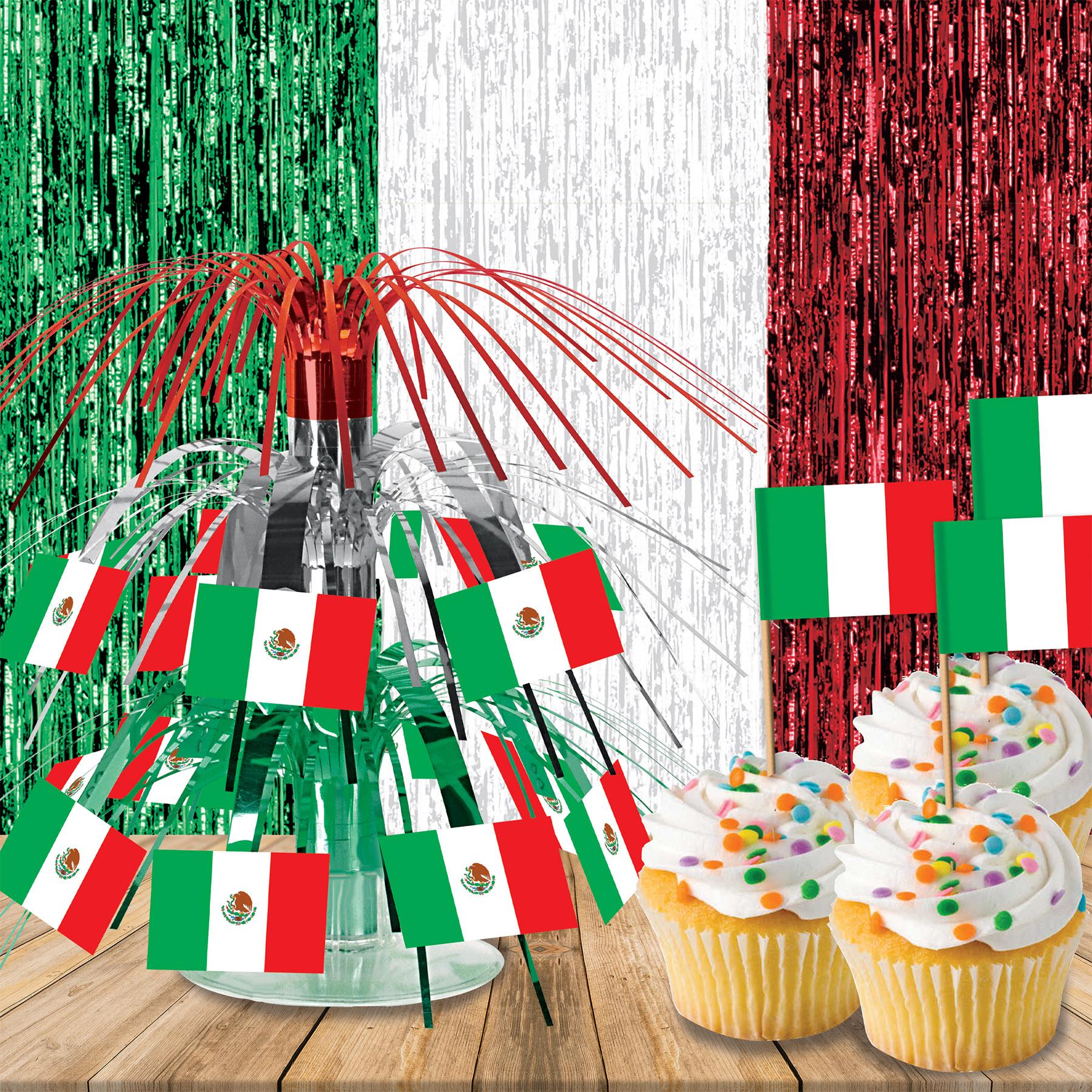 Beistle Fiesta Mexican Flag Mini Cascade Centerpiece