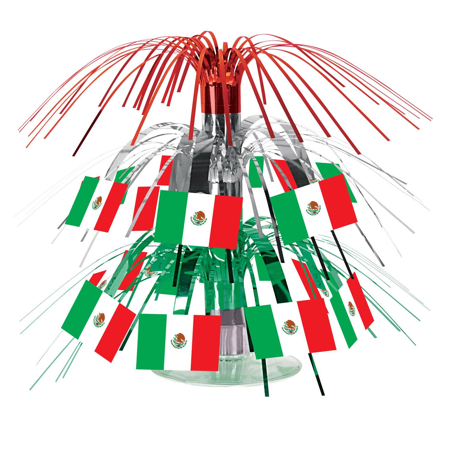 Beistle Fiesta Mexican Flag Mini Cascade Centerpiece