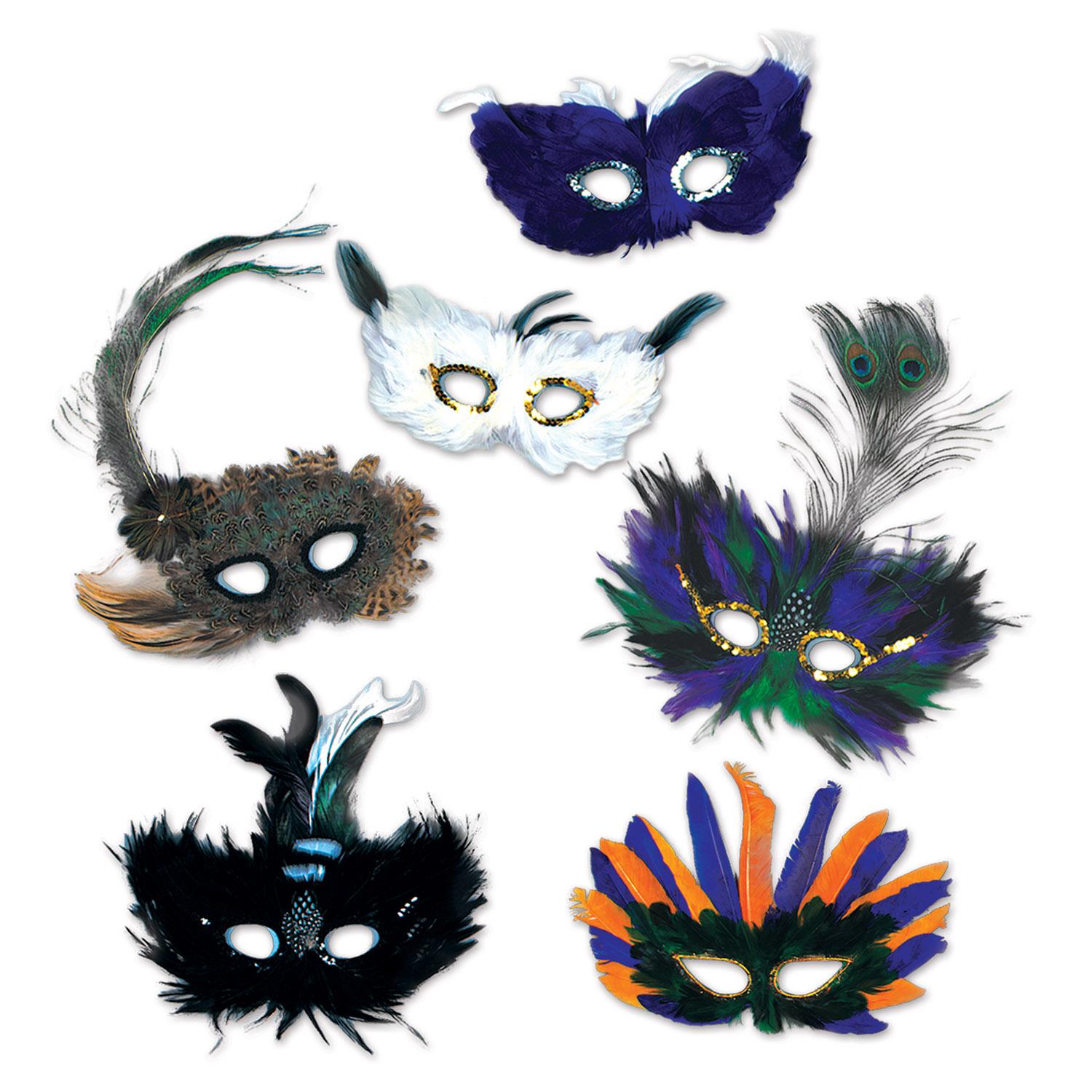 Beistle Mardi Gras Majestic Masks