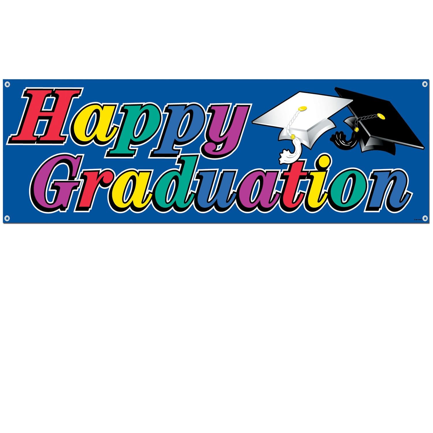 Beistle Happy Graduation Party Sign Banner