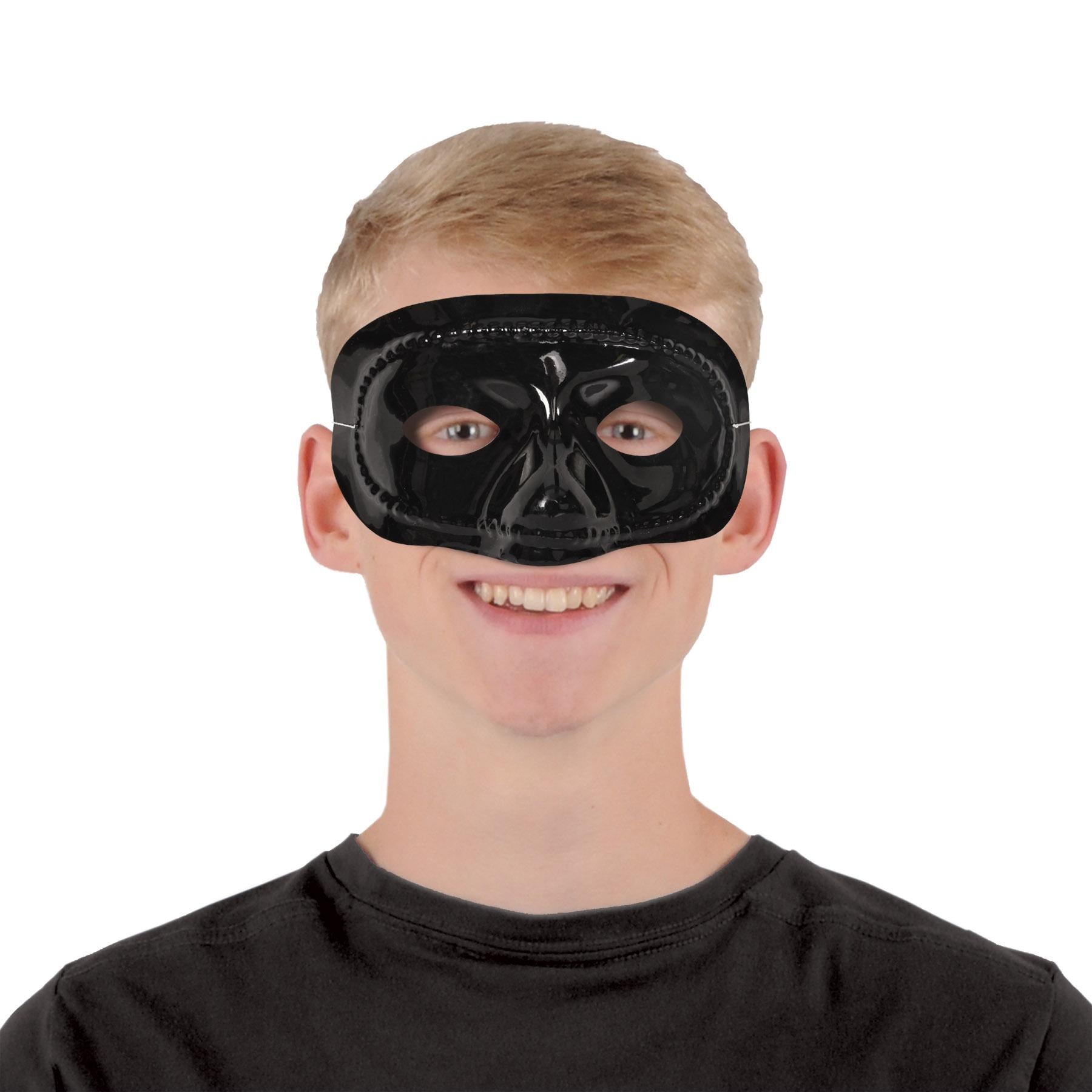 Beistle Mardi Gras Black Half Mask