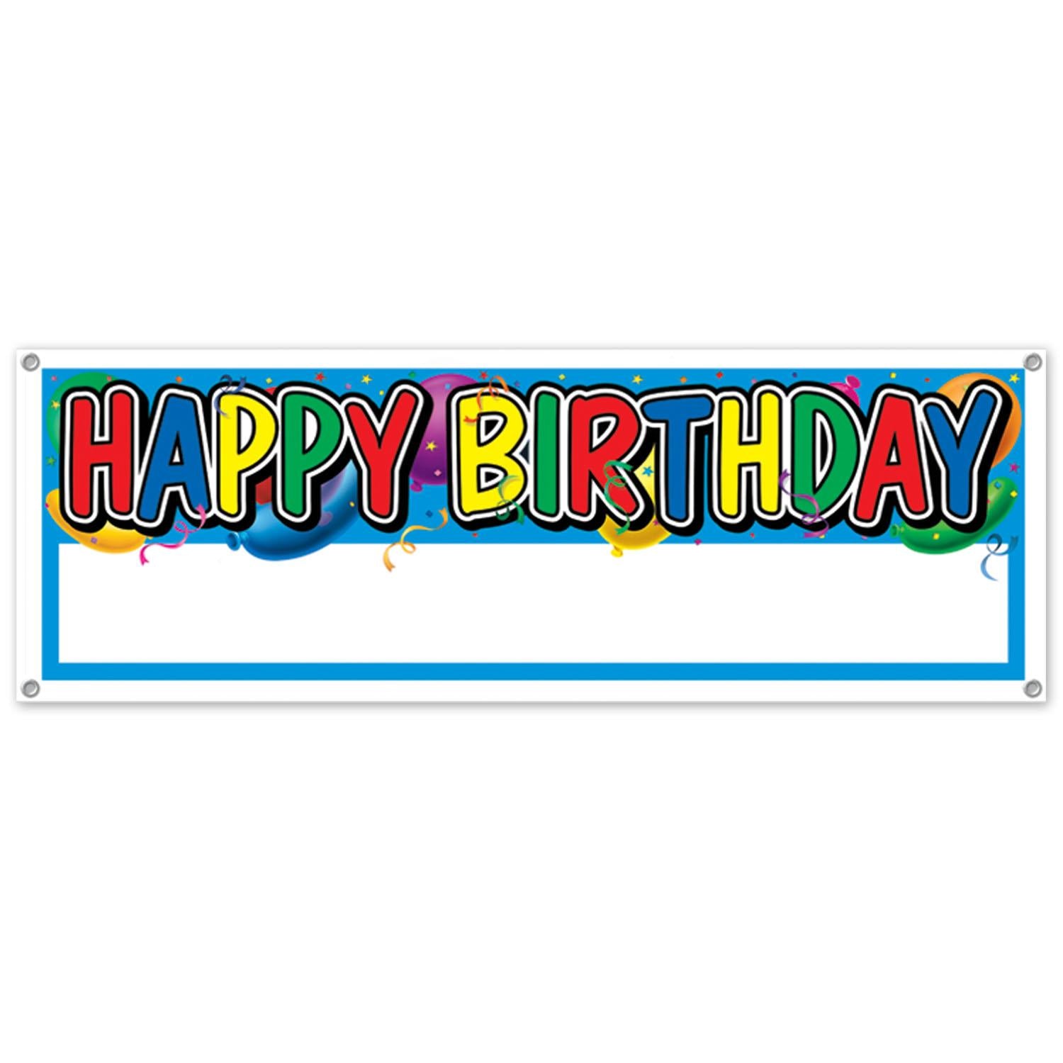 Beistle Happy Birthday Sign Banner