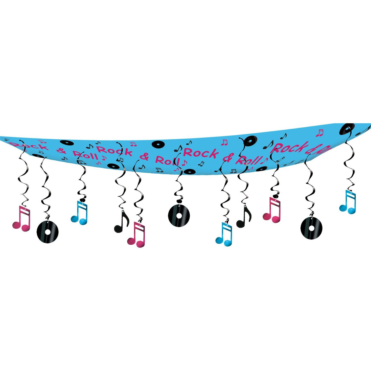 Beistle Rock & Roll Ceiling Party Decor