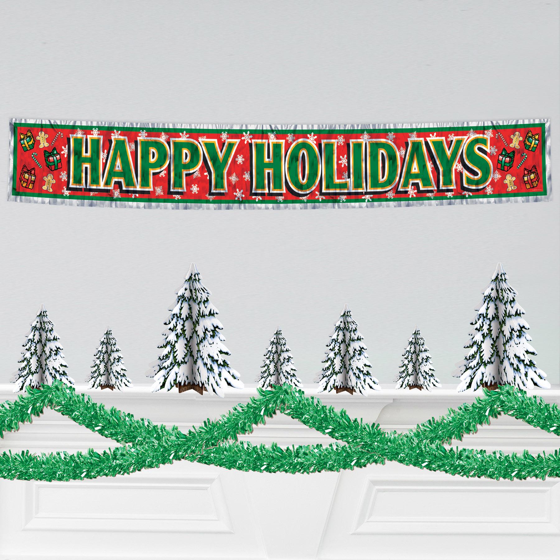 Beistle 6-Ply Metallic Party Festooning Garland - green