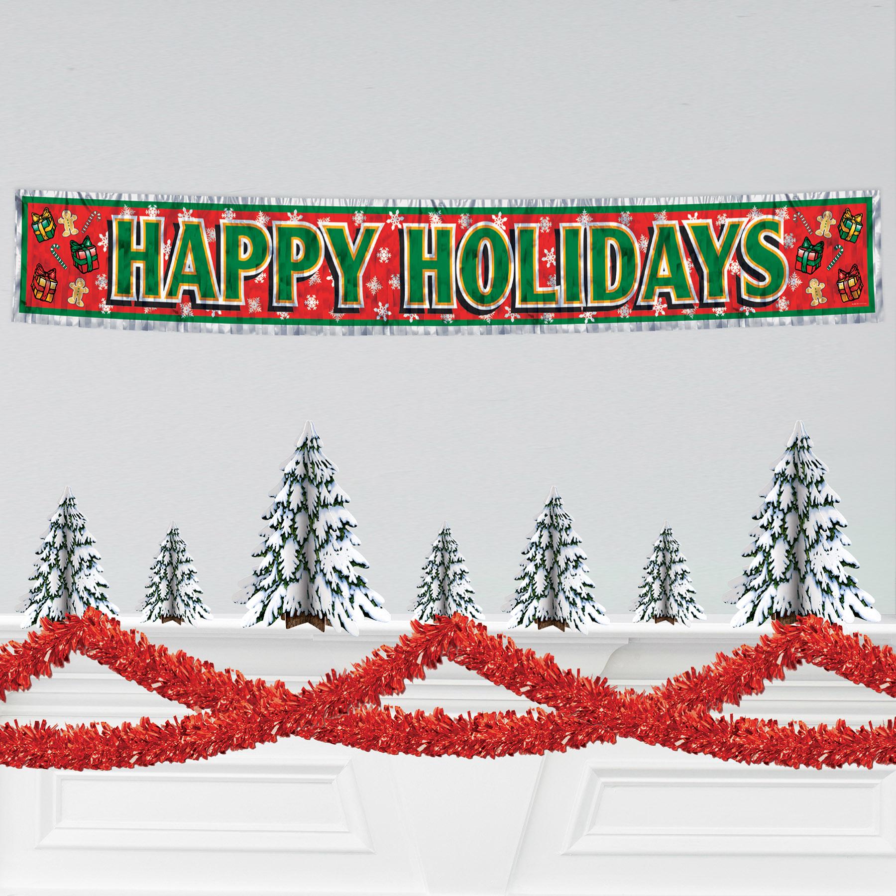 Beistle 6-Ply Metallic Party Festooning Garland - red