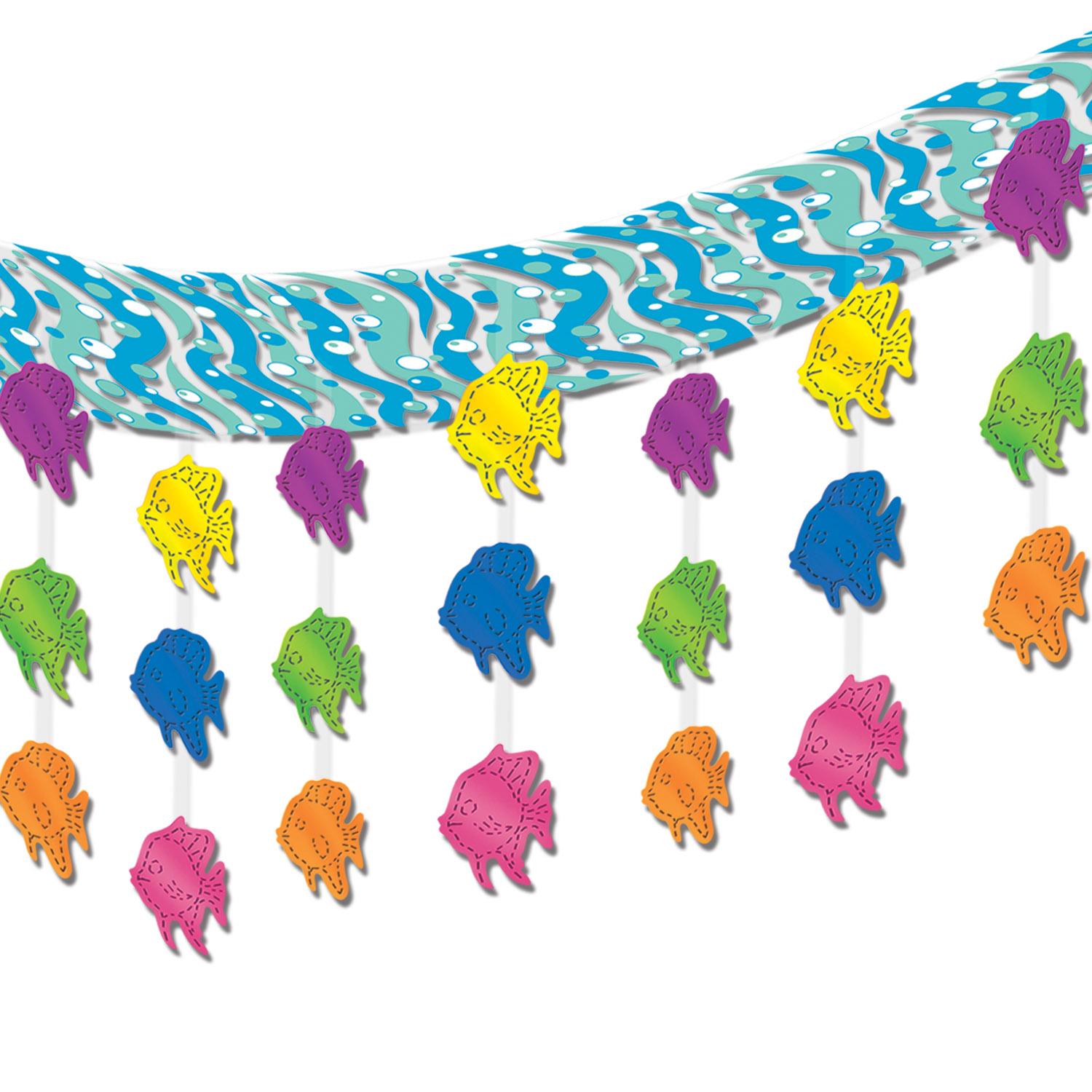 Beistle Luau Party Tropical Fish Ceiling Decor