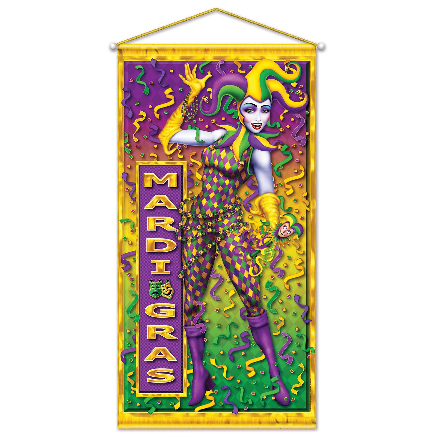 Beistle Mardi Gras Door/Wall Panel