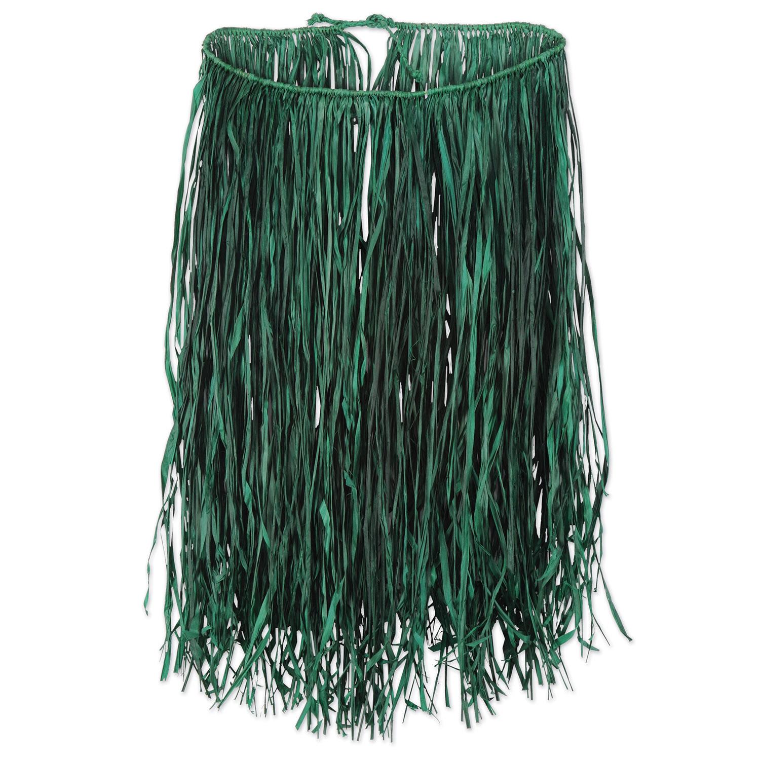 Beistle Luau Party Adult Raffia Hula Skirt - green