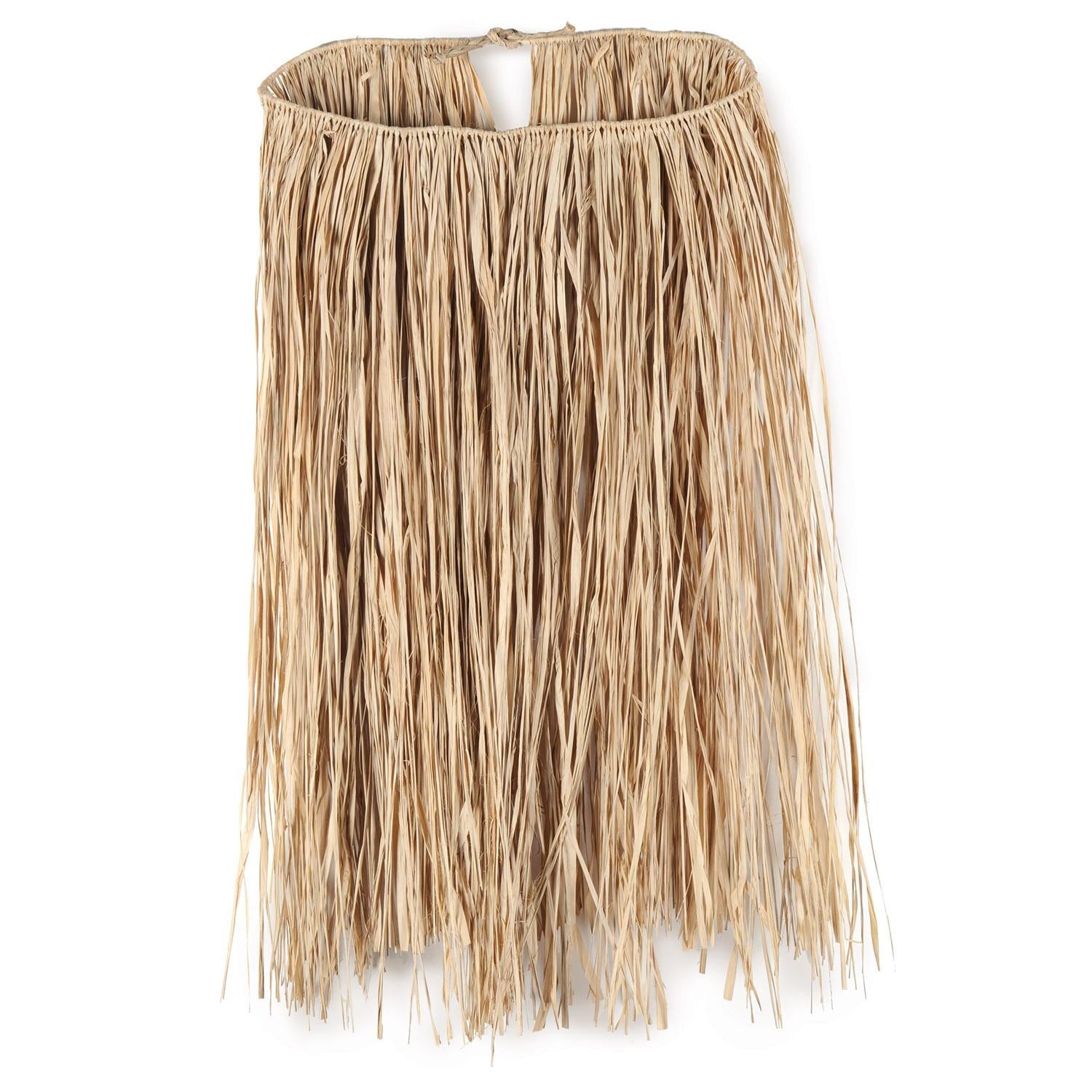 Luau Party Extra Large Raffia Hula Skirt - Natural (36"W x 28"L)