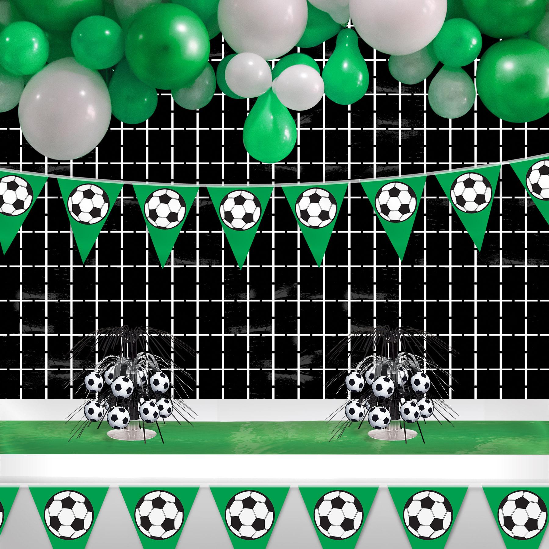 Beistle Soccer Ball Party Pennant Banner