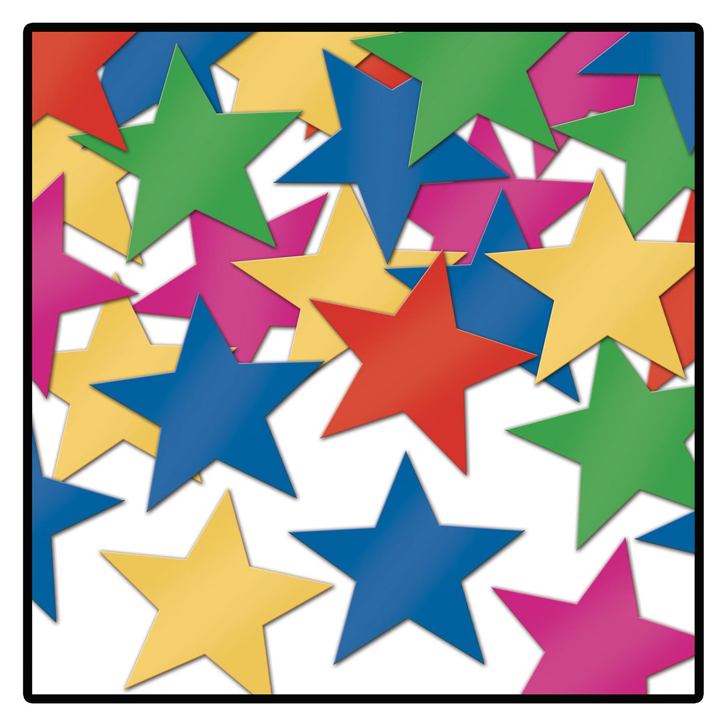 Beistle Party Confetti Stars multi-color (1 Oz/Pkg)