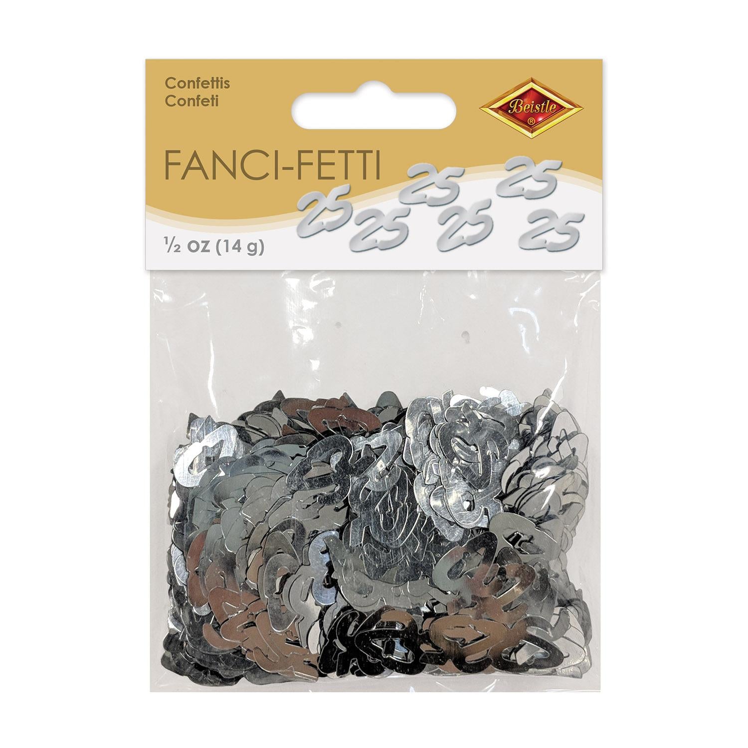 Confetti 25th Anniversary Silhouettes silver (0.5 Oz/Pkg)