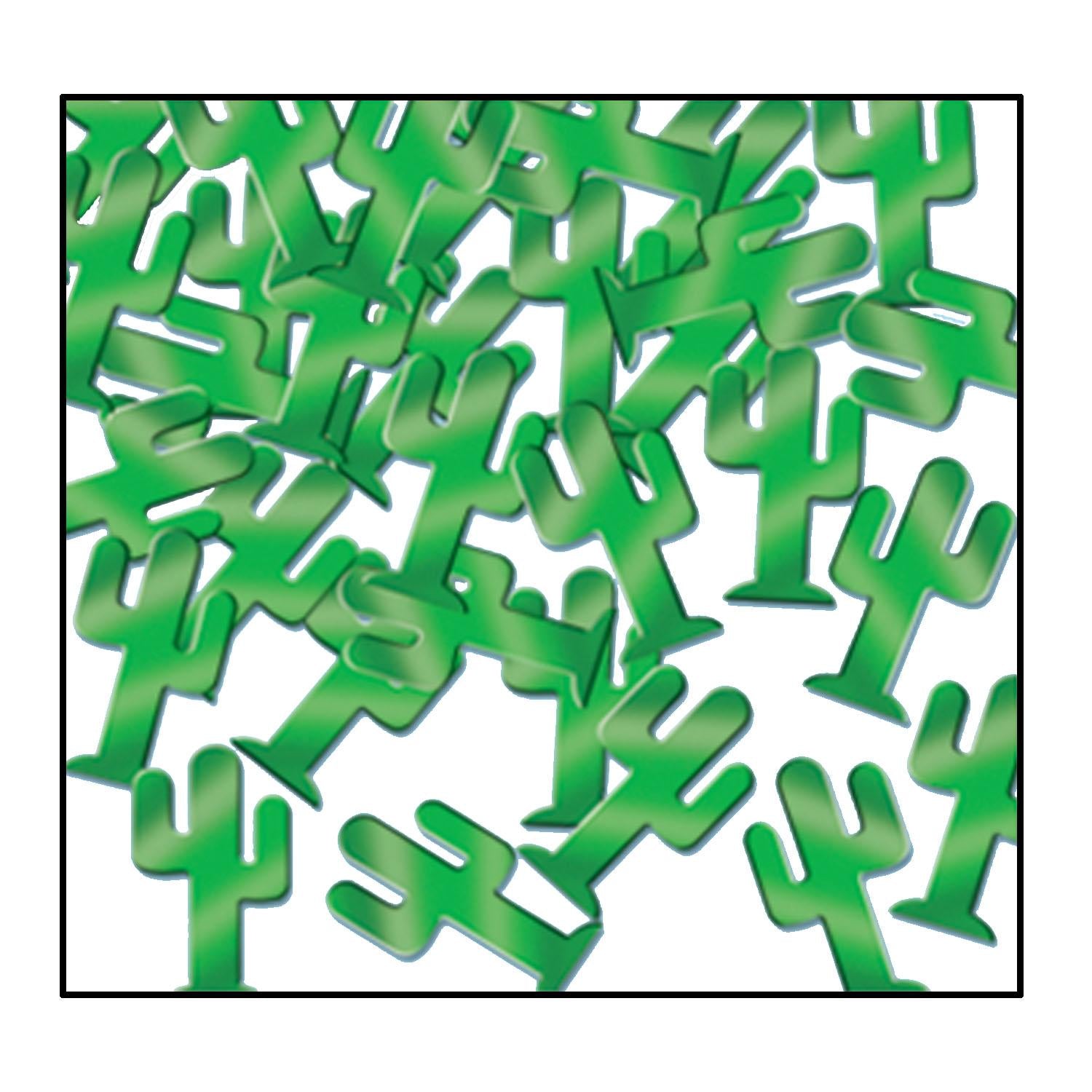 Confetti Cactuses Party Decoration - green (1 Oz/Pkg)