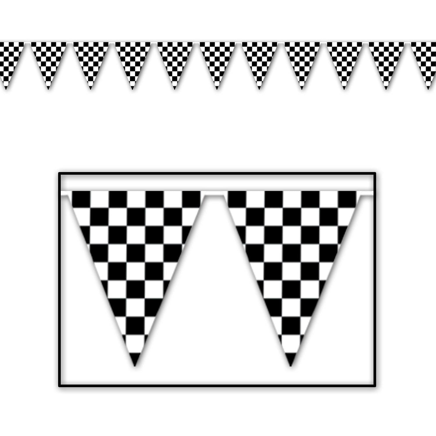 120 ft. Beistle Checkered Party Pennant Banner