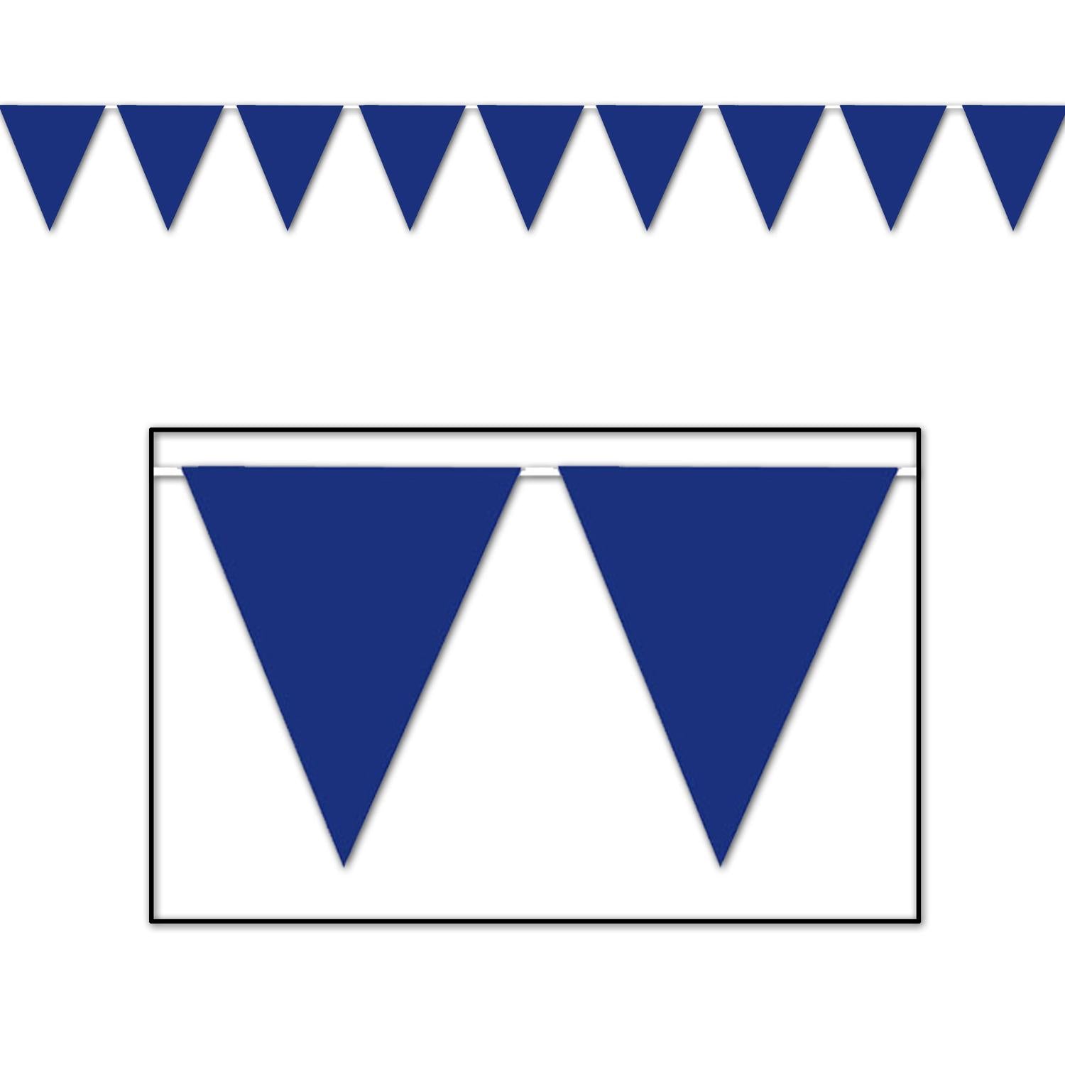 Beistle Blue Party Pennant Banner