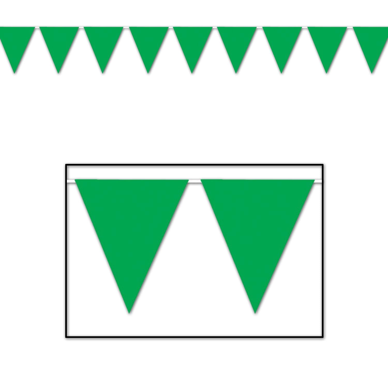 Beistle Green Party Pennant Banner