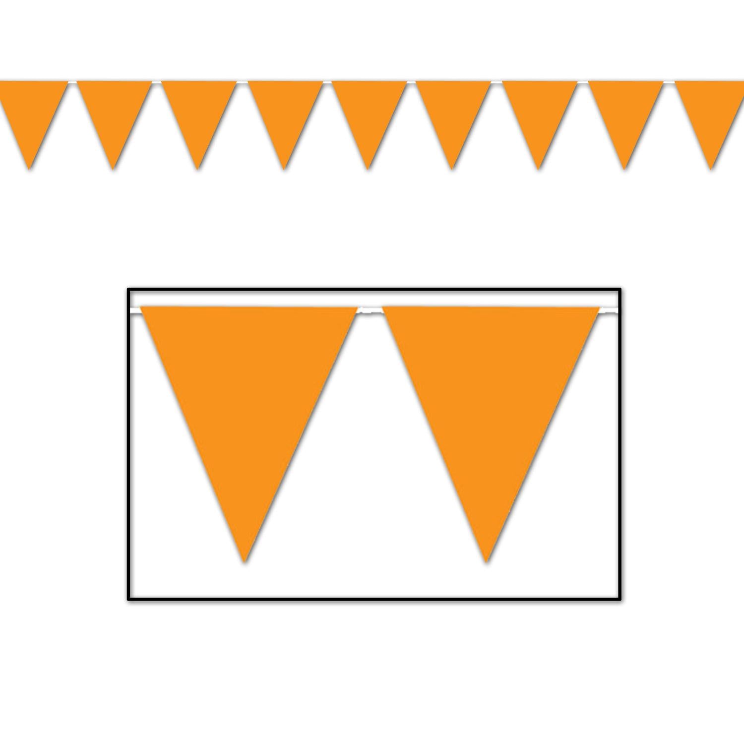 Beistle Orange Party Pennant Banner