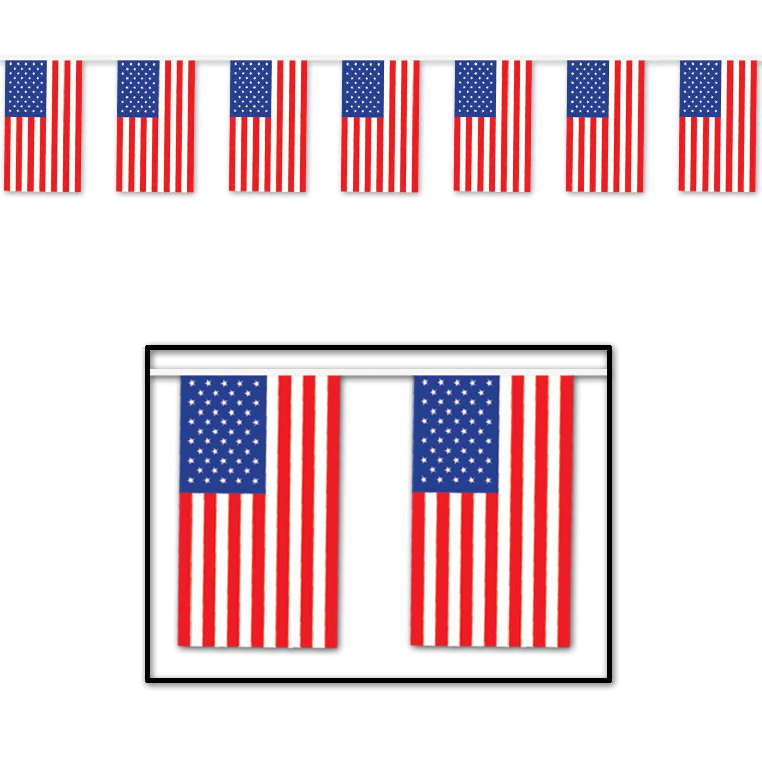 Beistle American Flag Party Pennant Banner