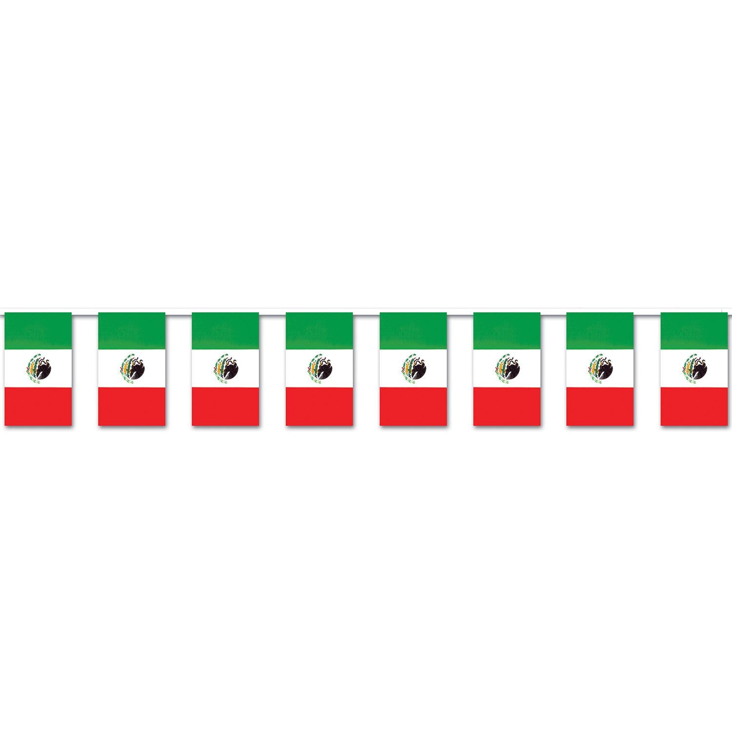 Beistle Fiesta Mexican Flag Pennant Banner