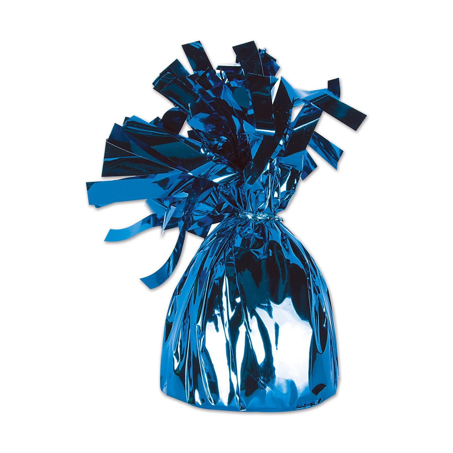 Beistle Metallic Wrapped Party Balloon Weight - blue