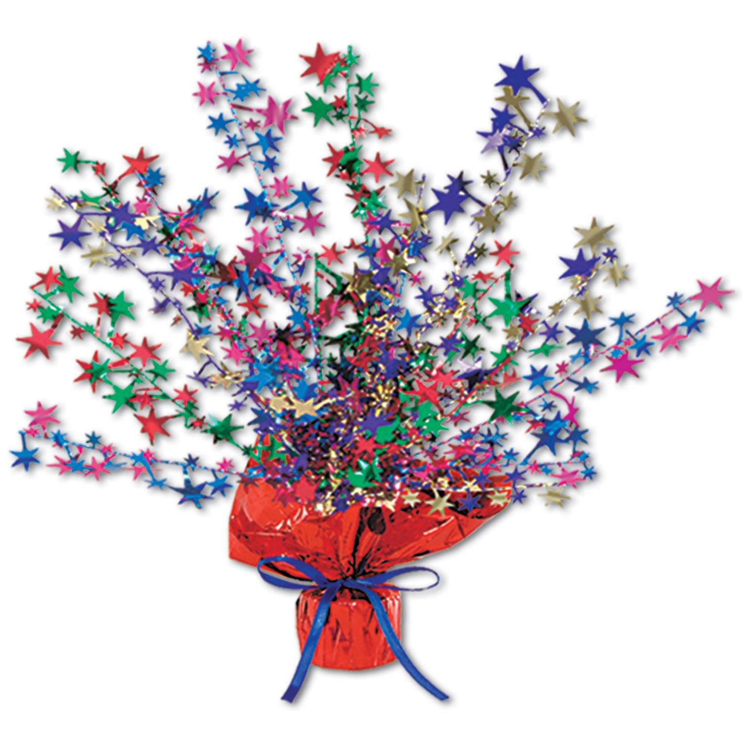 Beistle Star Gleam 'N Burst Party Centerpiece - multi-color