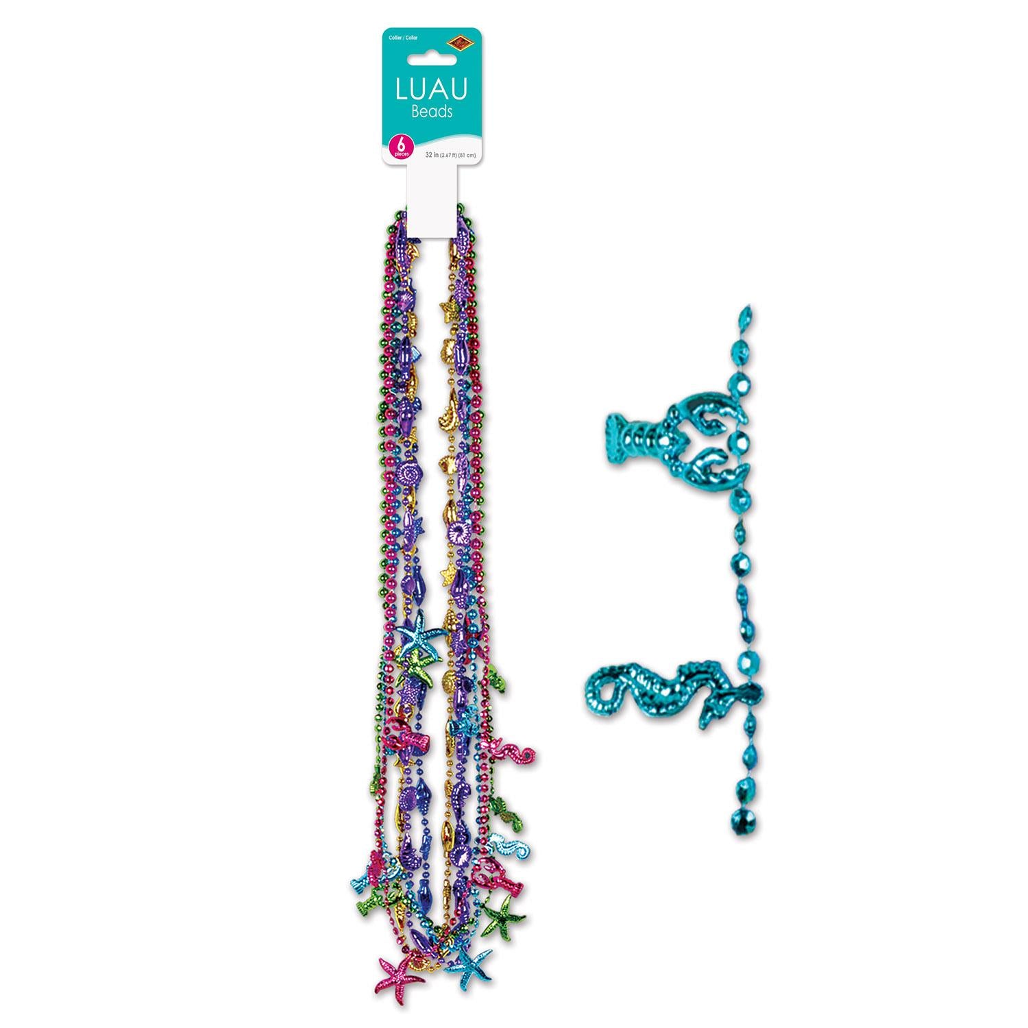 Beistle Luau Bead Necklaces (6/Pkg)