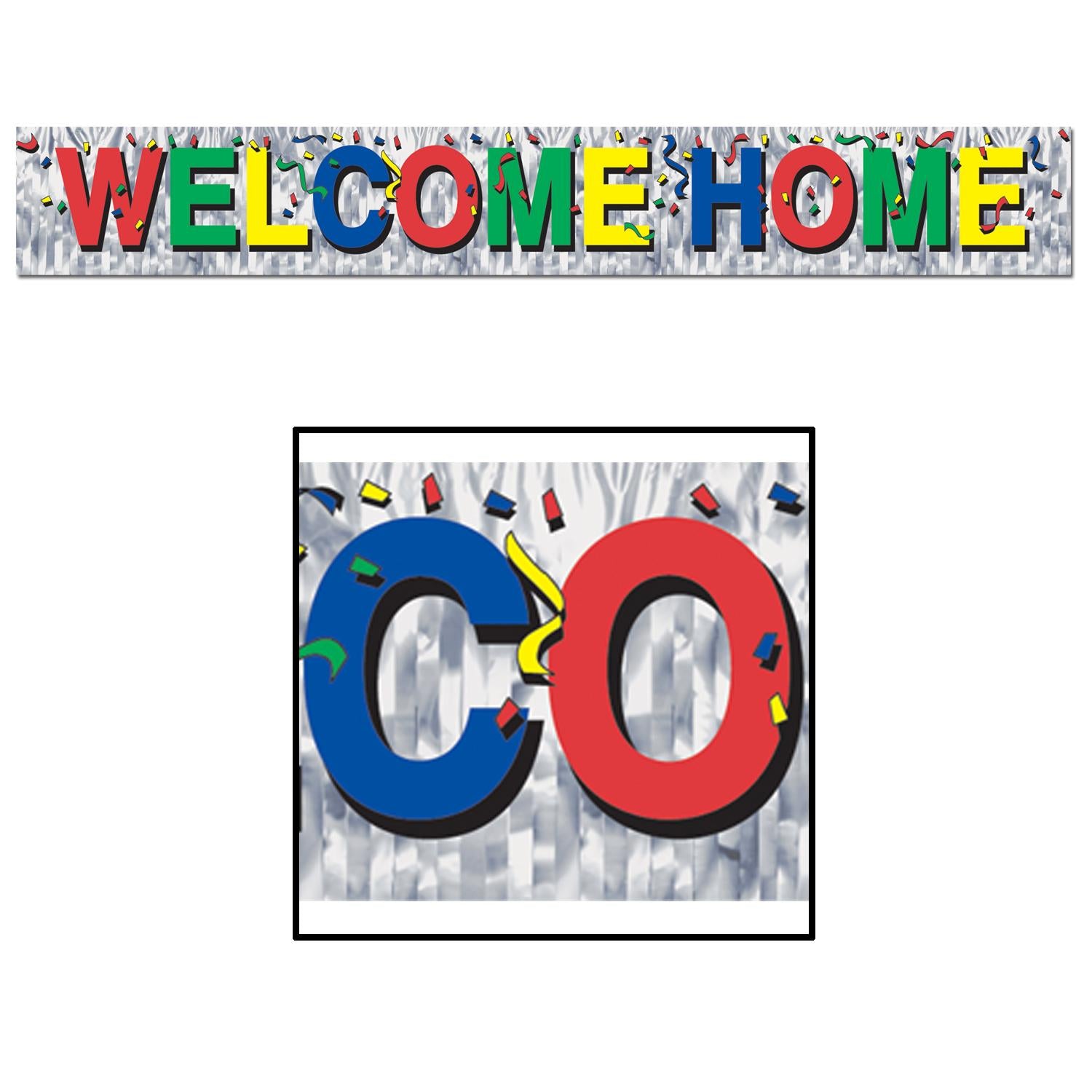 Beistle Metallic Welcome Home Party Fringe Banner