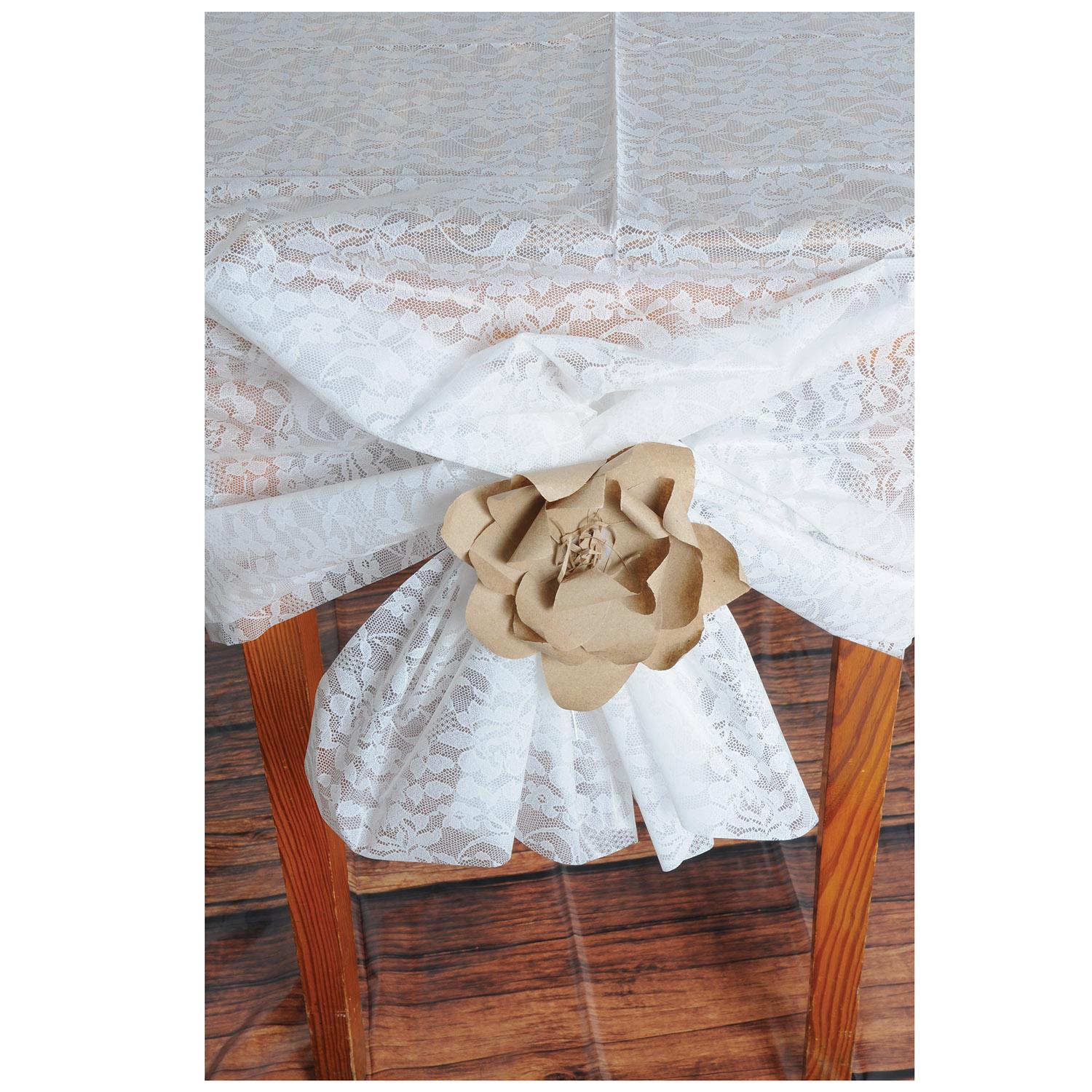 Beistle Plastic Lace Rectangular Tablecover